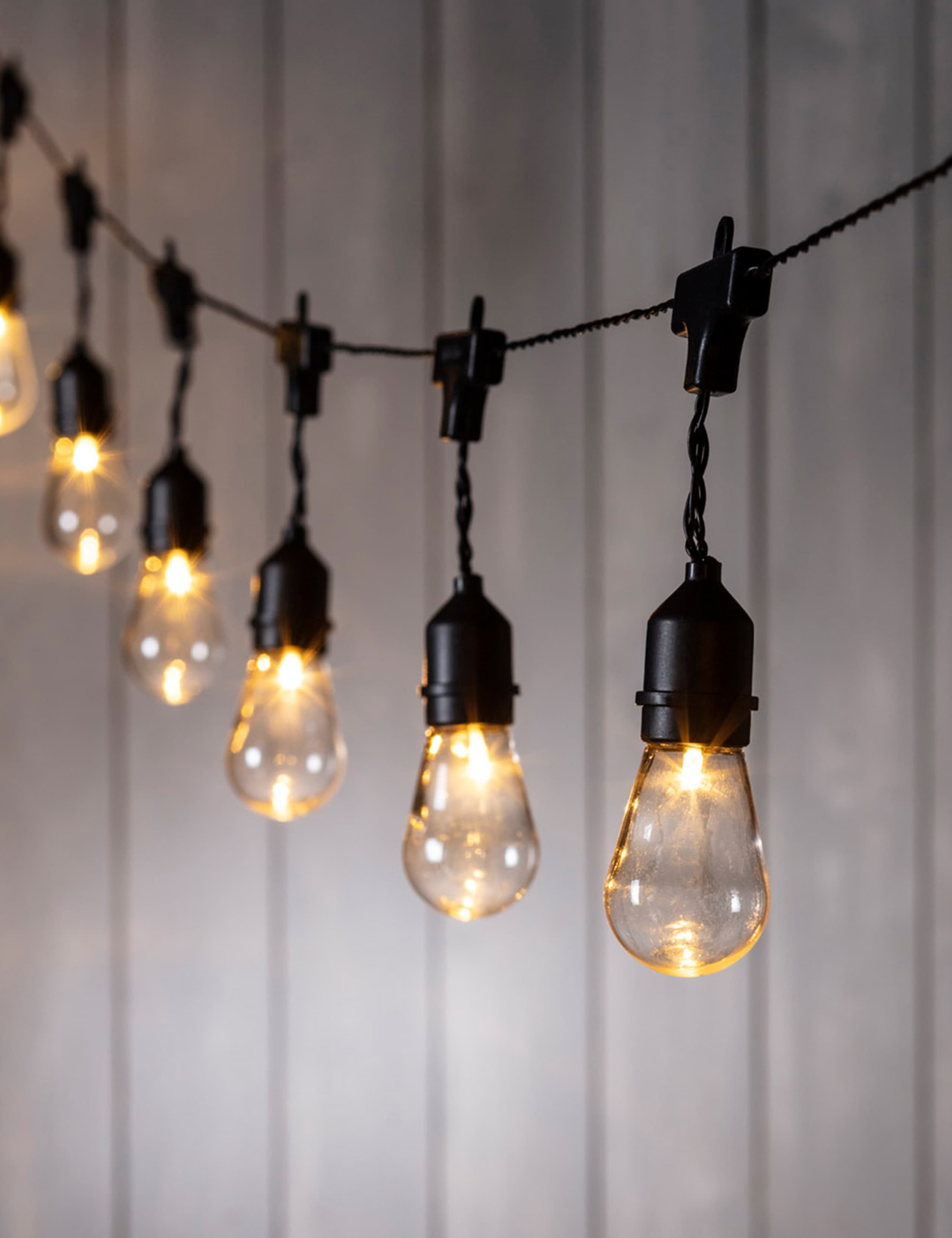 15 Warm White LED Battery Festoon Lights