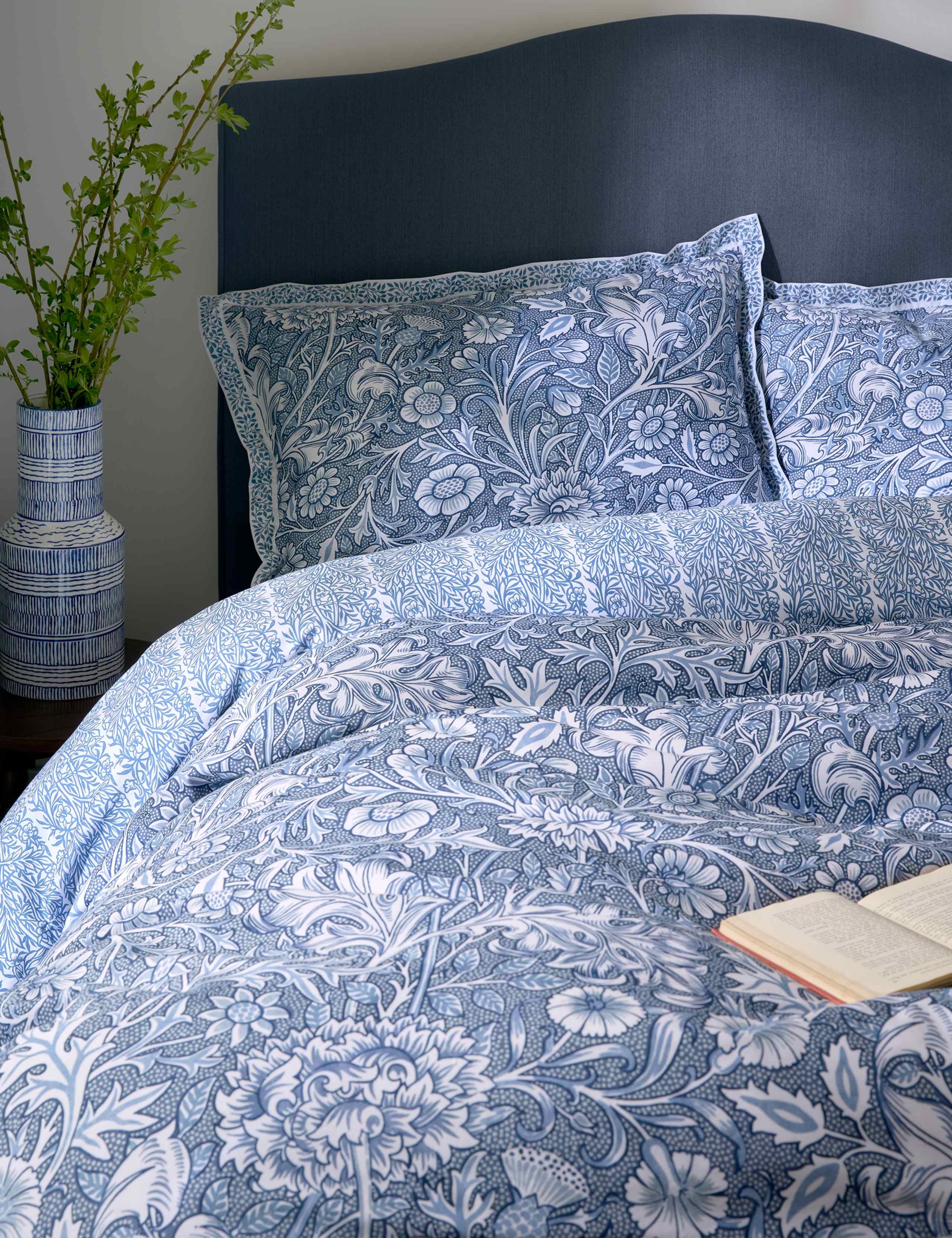 2 Pack Pure Cotton Frieze Double Bough Pillowcases