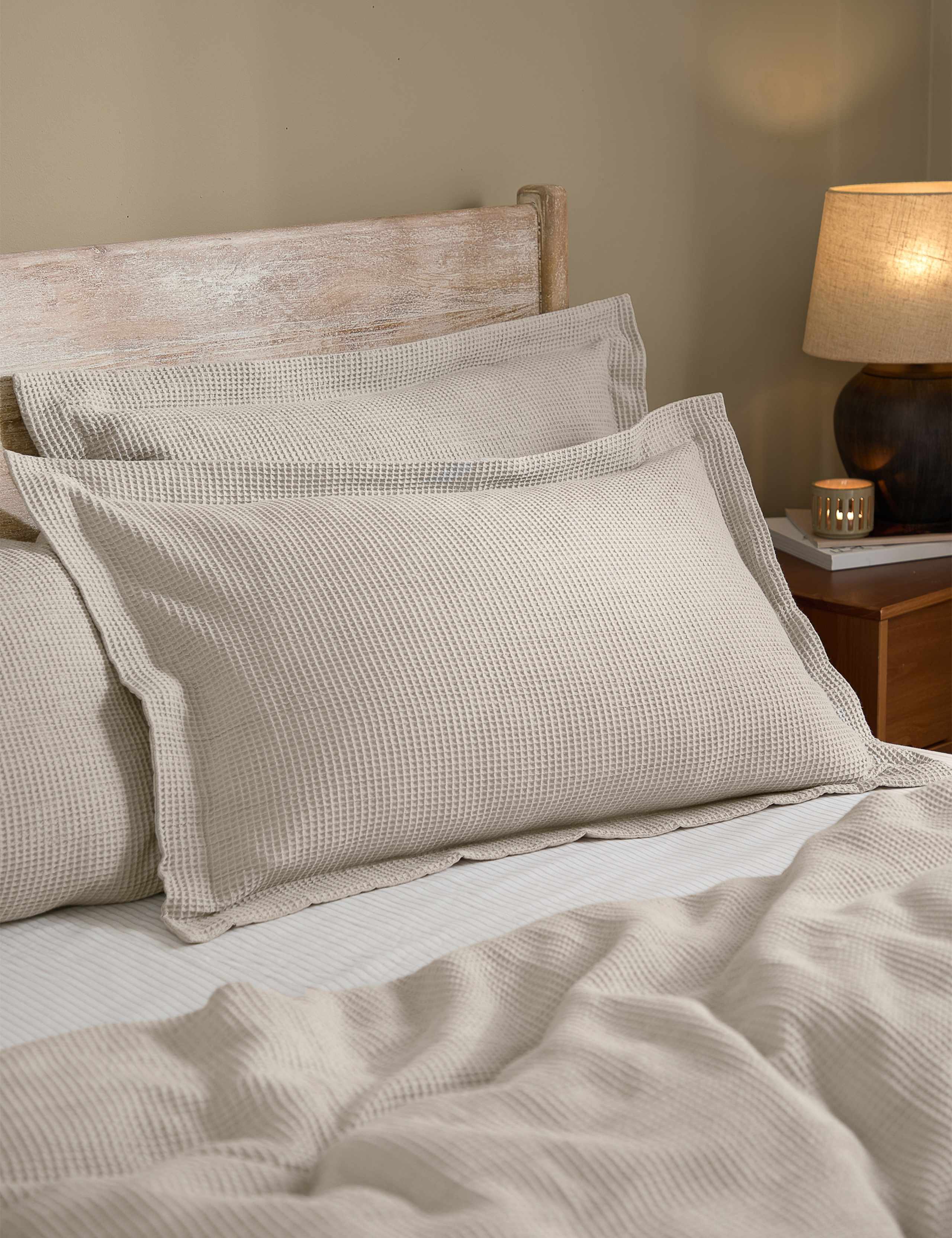 Pure Cotton Hebden Waffle Pillowcase