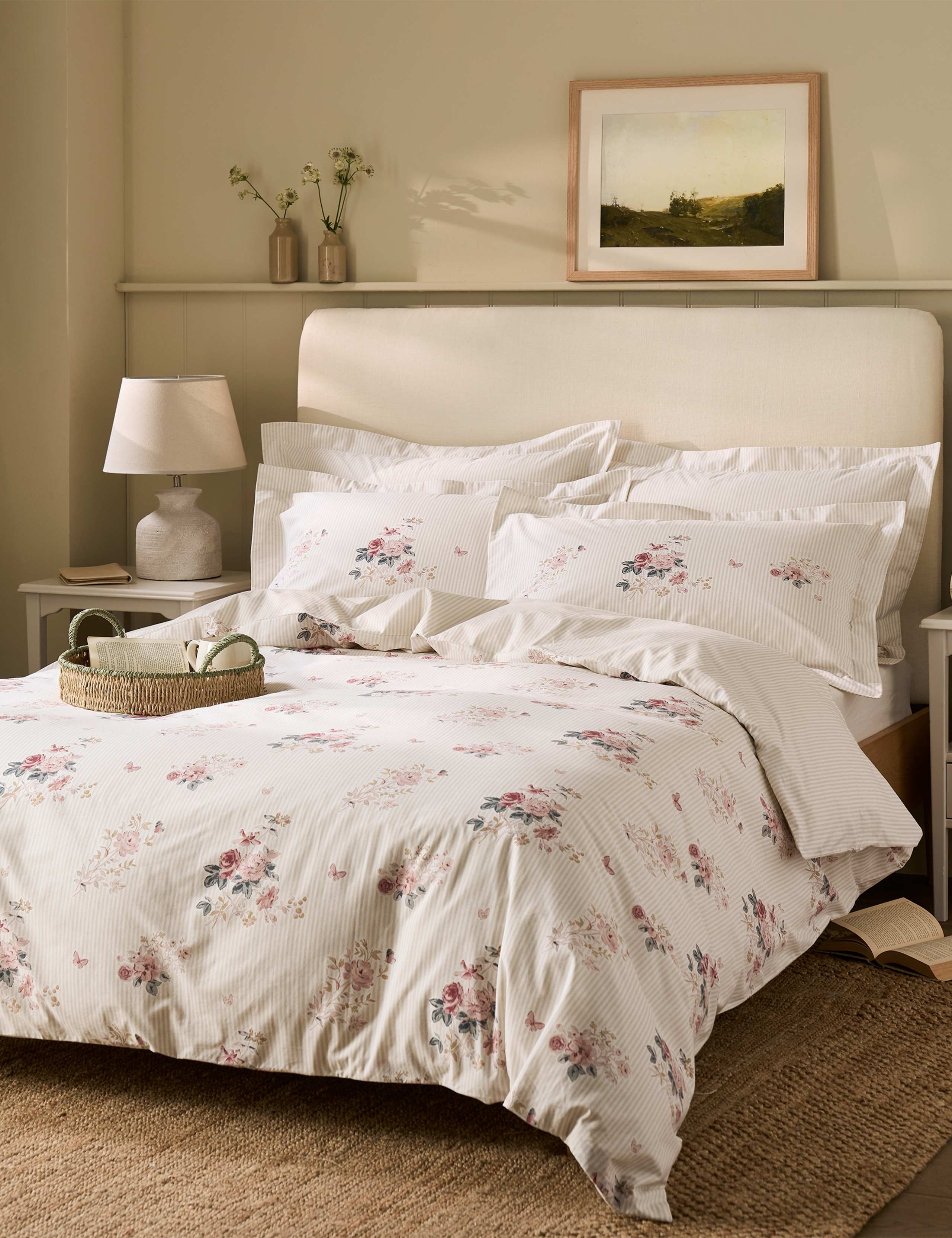 200 Thread Count Vintage Rose Bedding Set