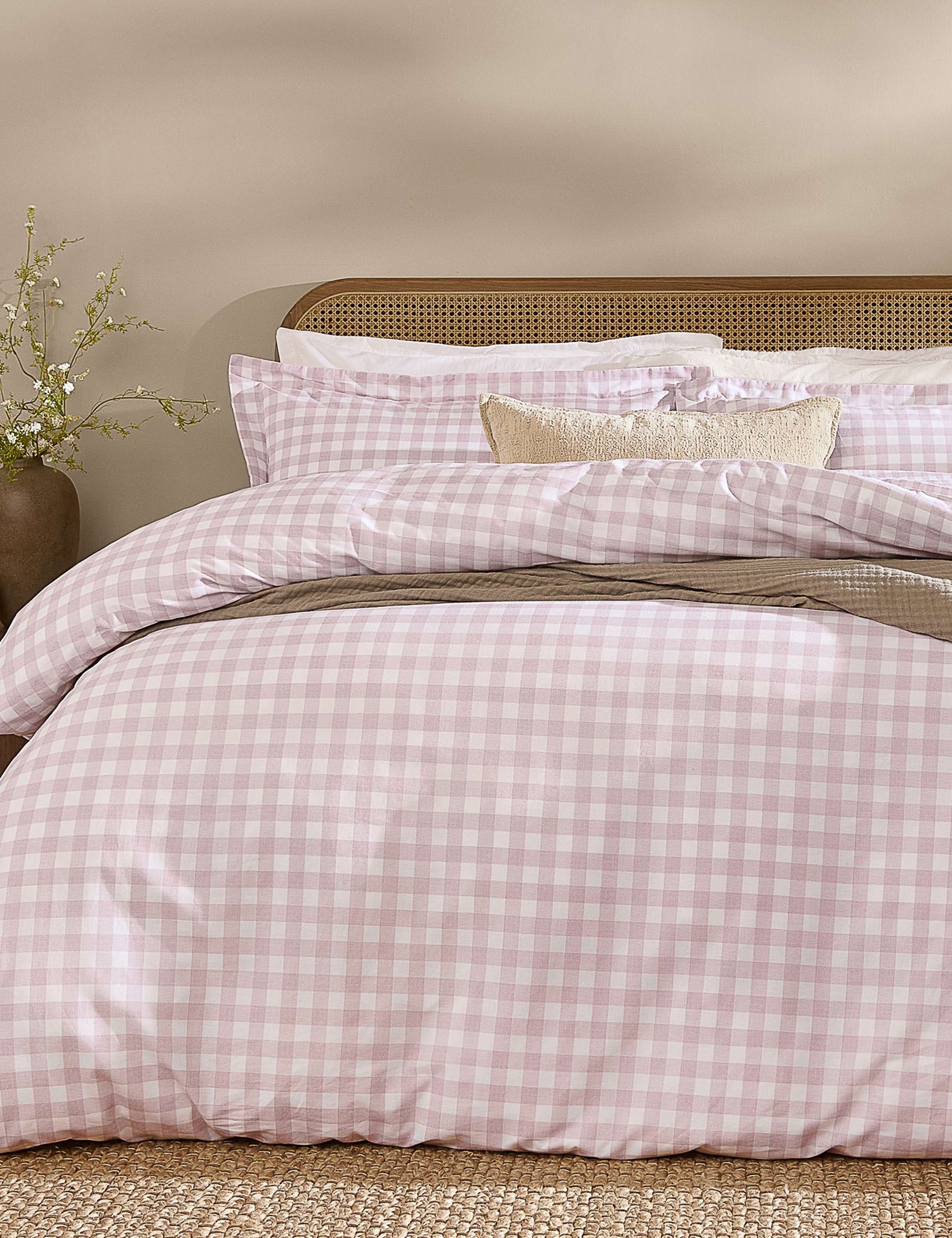 Washed Cotton Barton Gingham Bedding Set