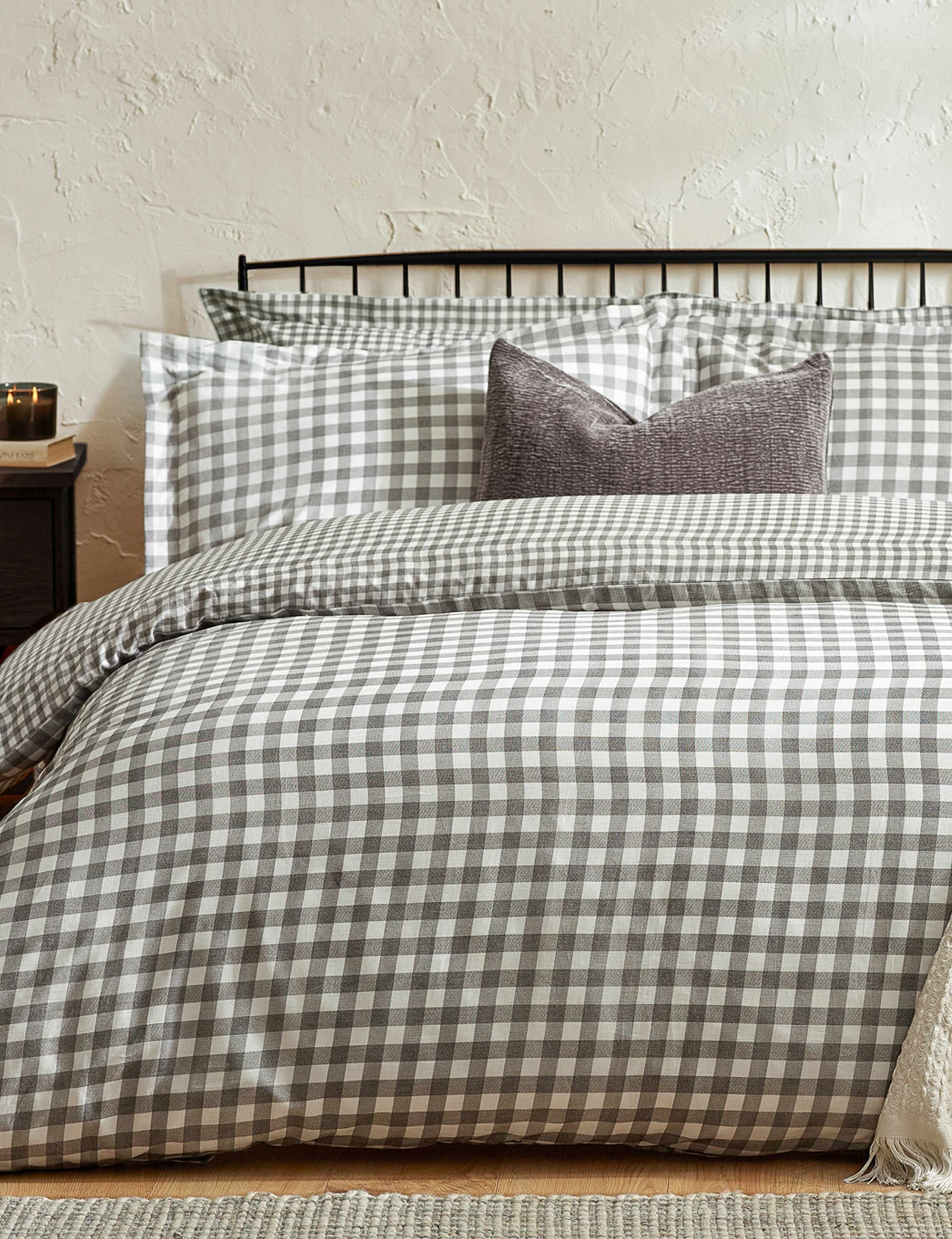 Washed Cotton Barton Gingham Bedding Set