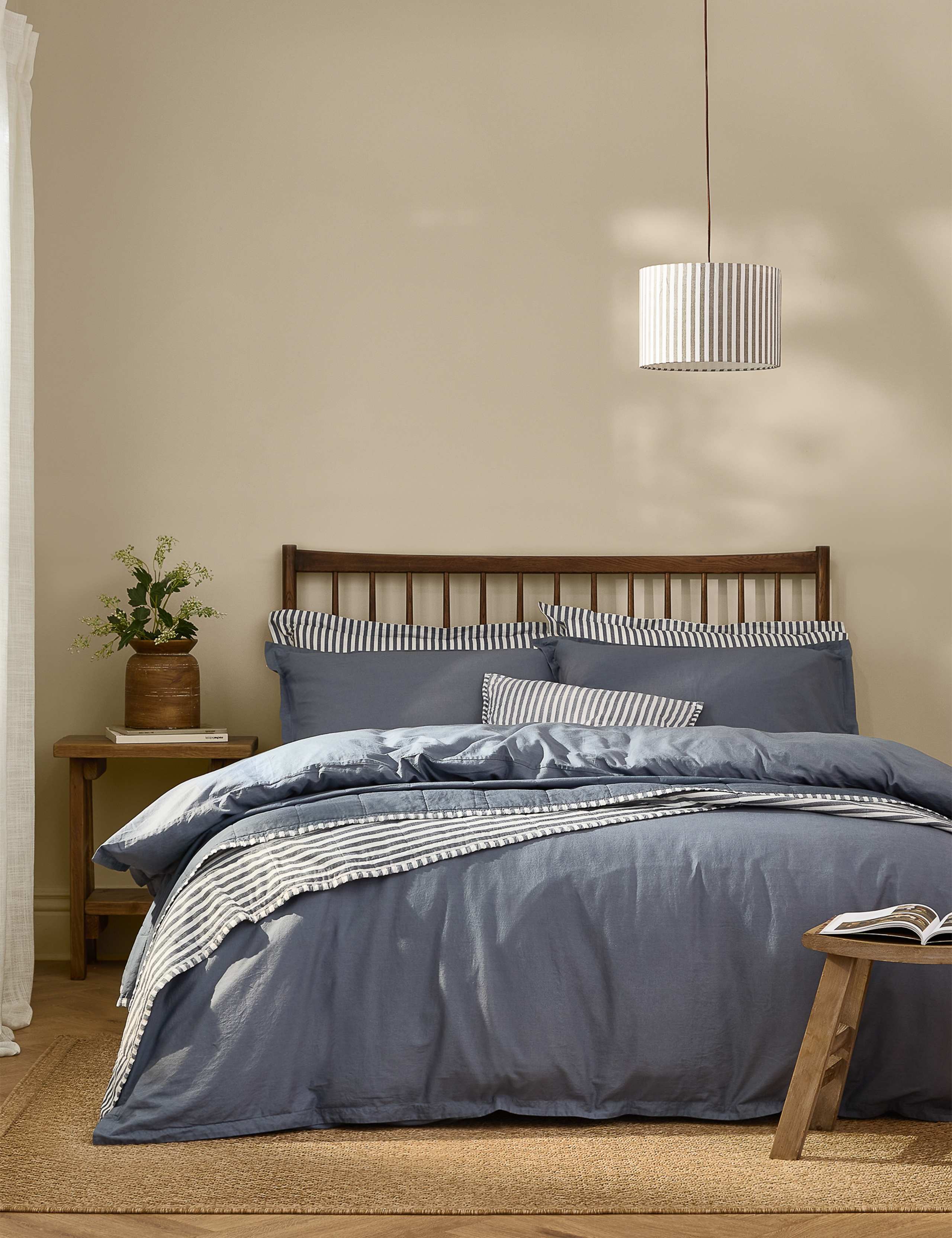 Pure Cotton Percale Hebden Bedding Set