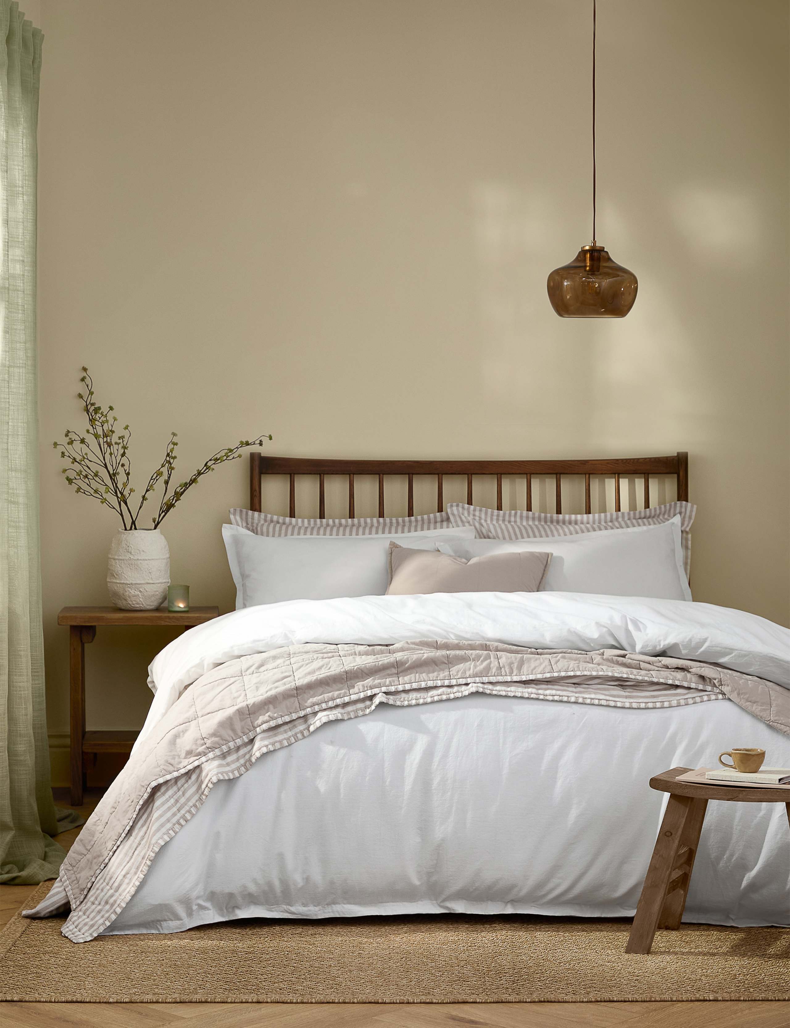Pure Cotton Percale Hebden Bedding Set