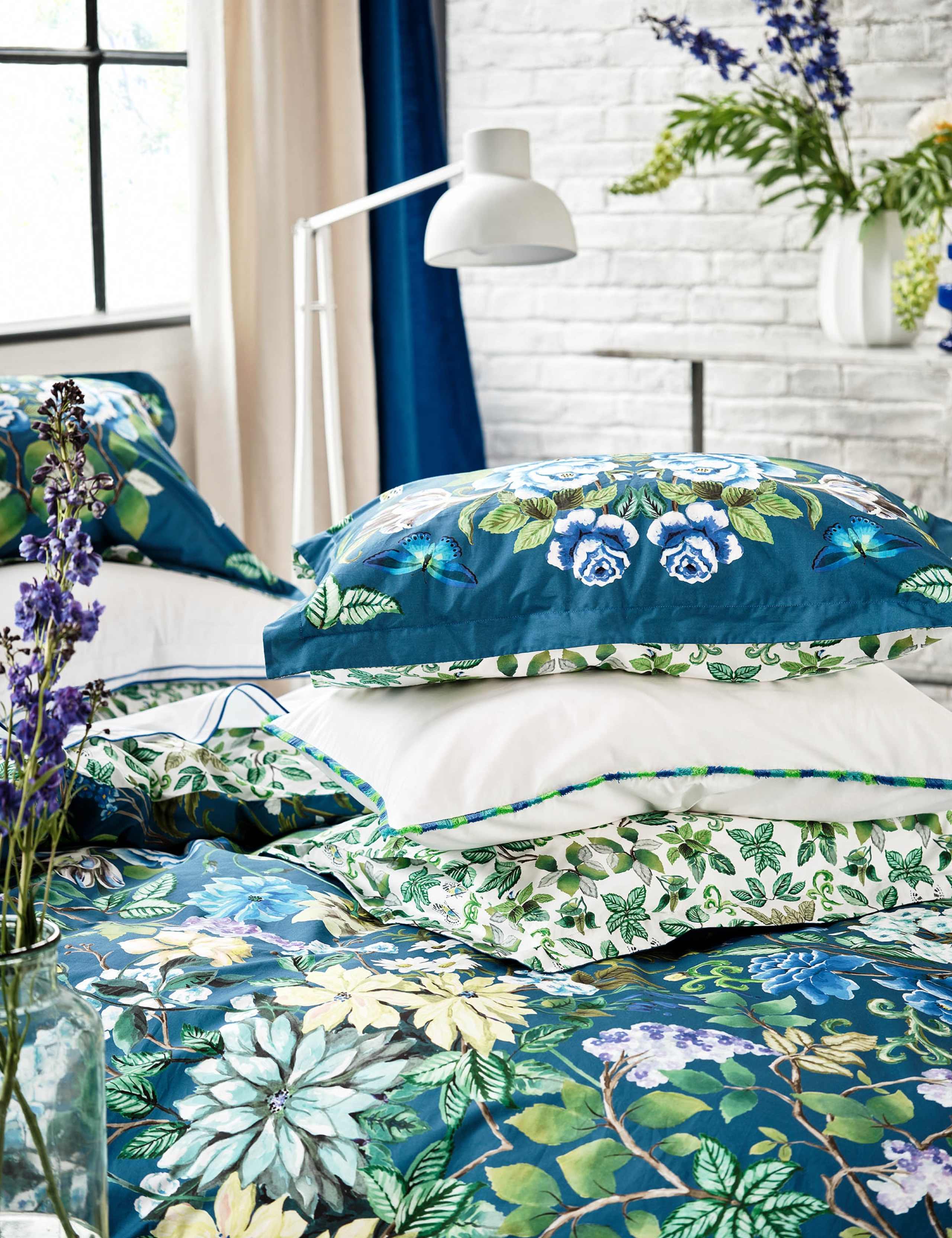 2 Pack Pure Cotton Eleonora Pillowcases