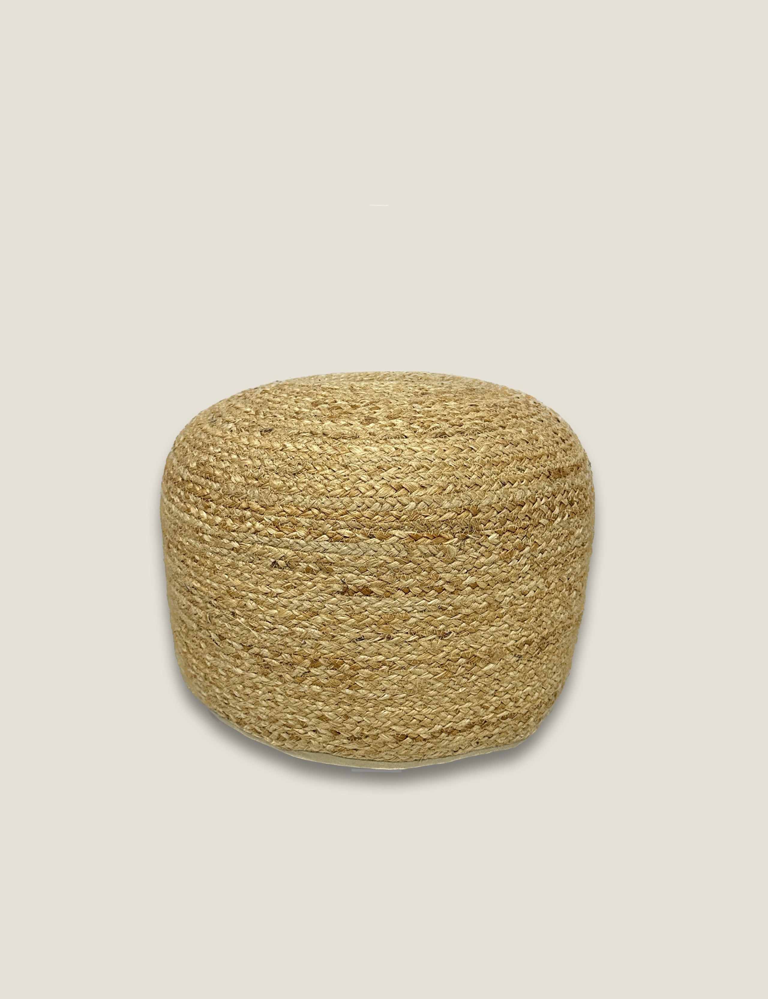 Jute Pouffe
