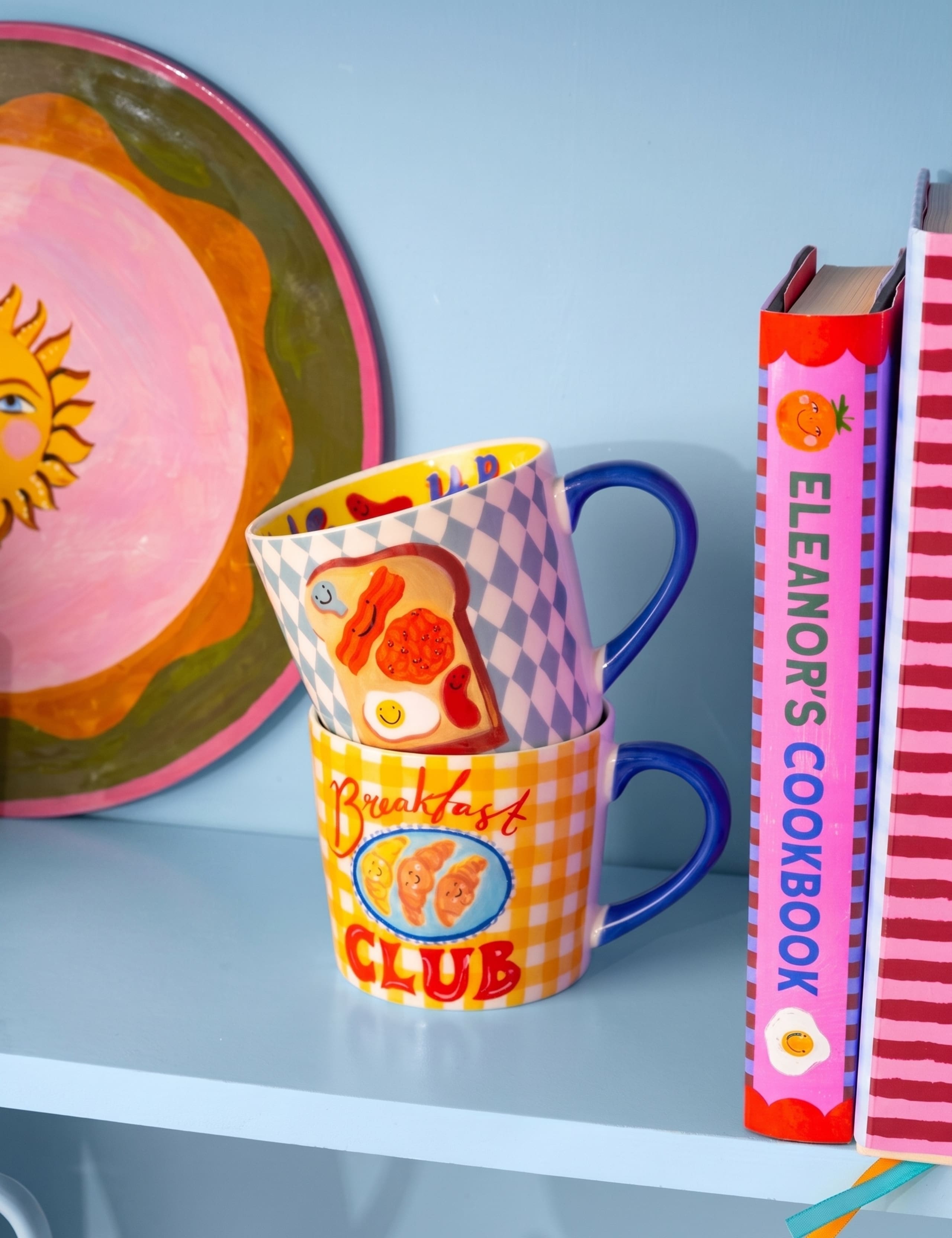 Set of 2 Breakfast Club & Sunny Side Up Mugs
