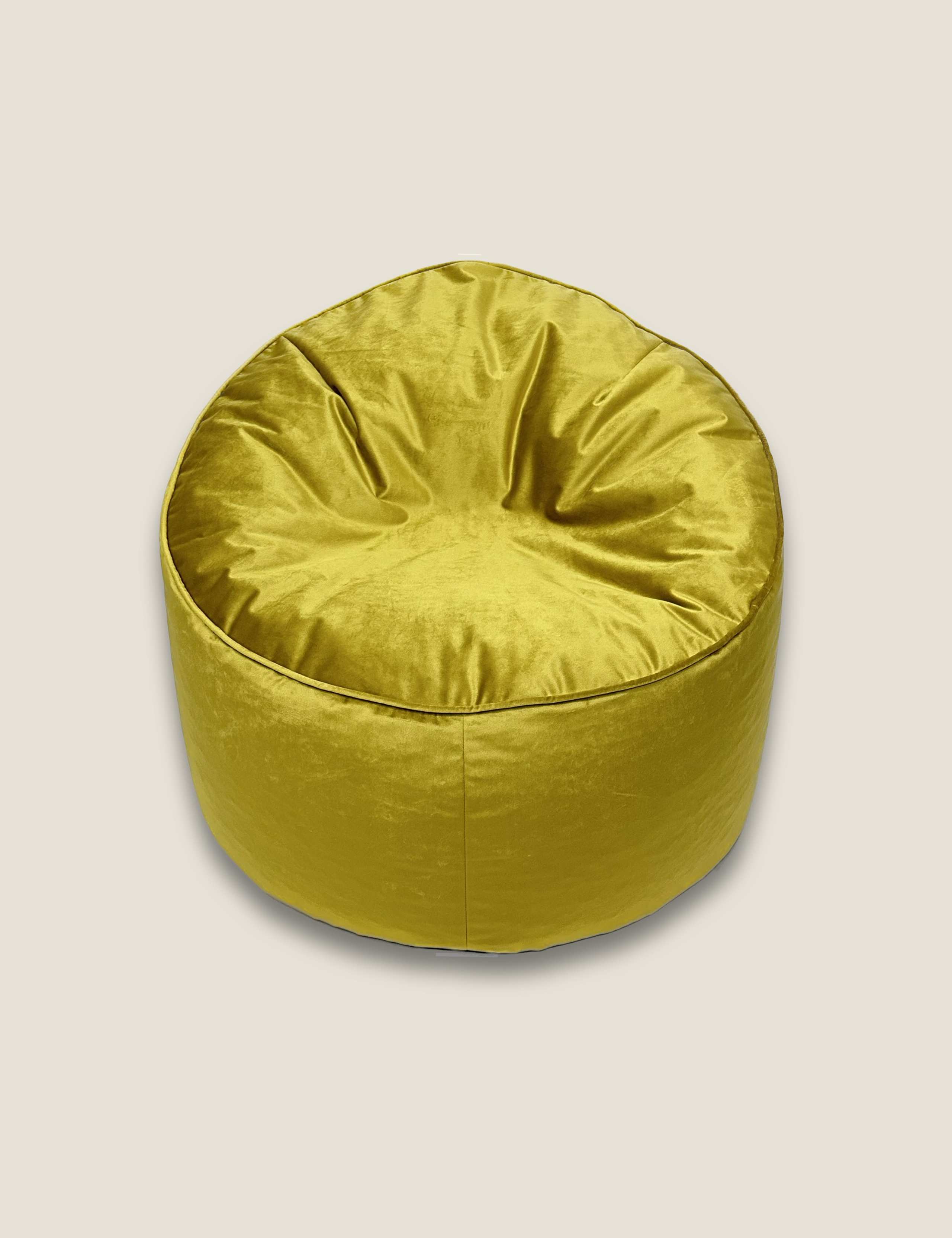Gold Velvet Beanbag Chair