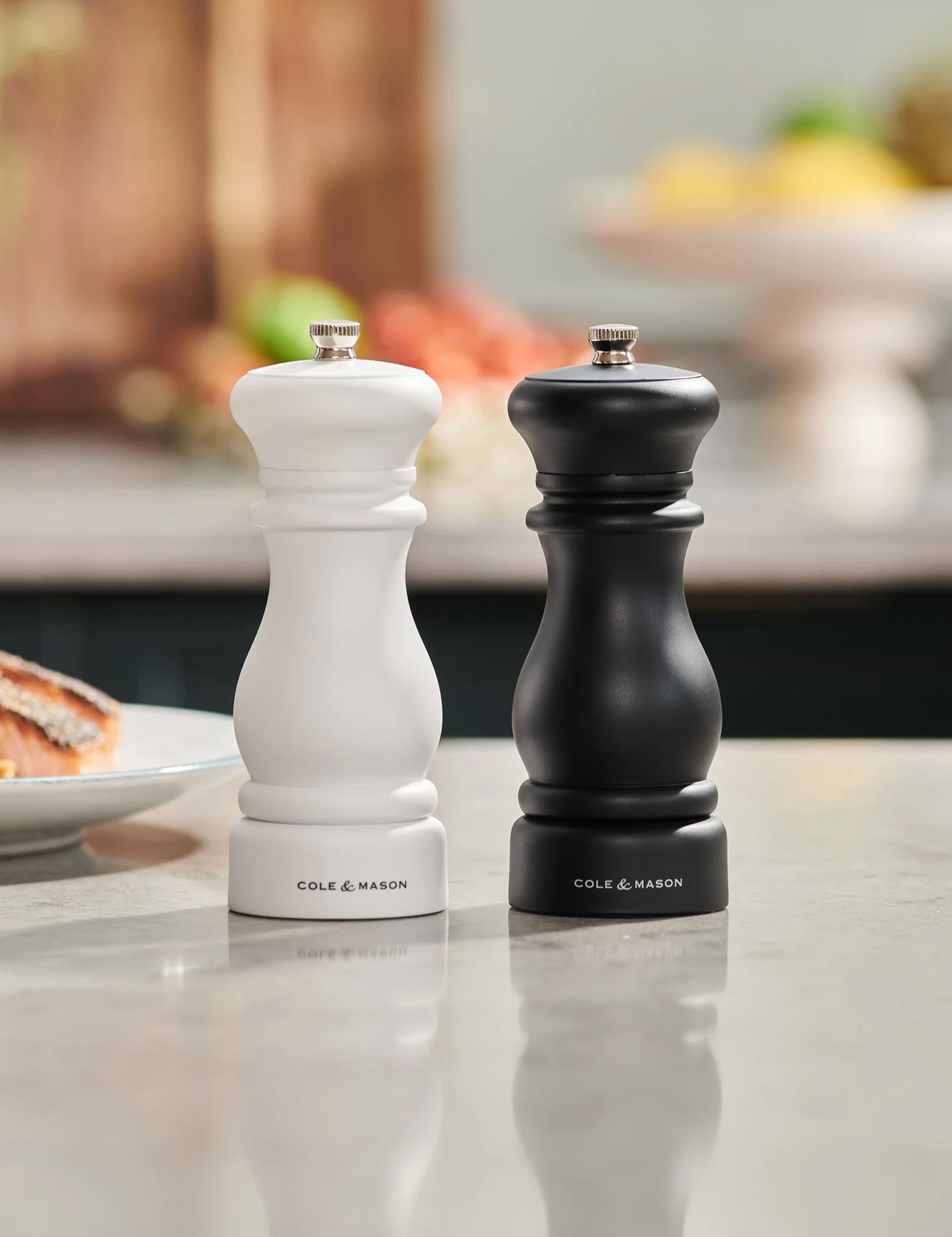 Stainless Steel Salt & Pepper Mill Set