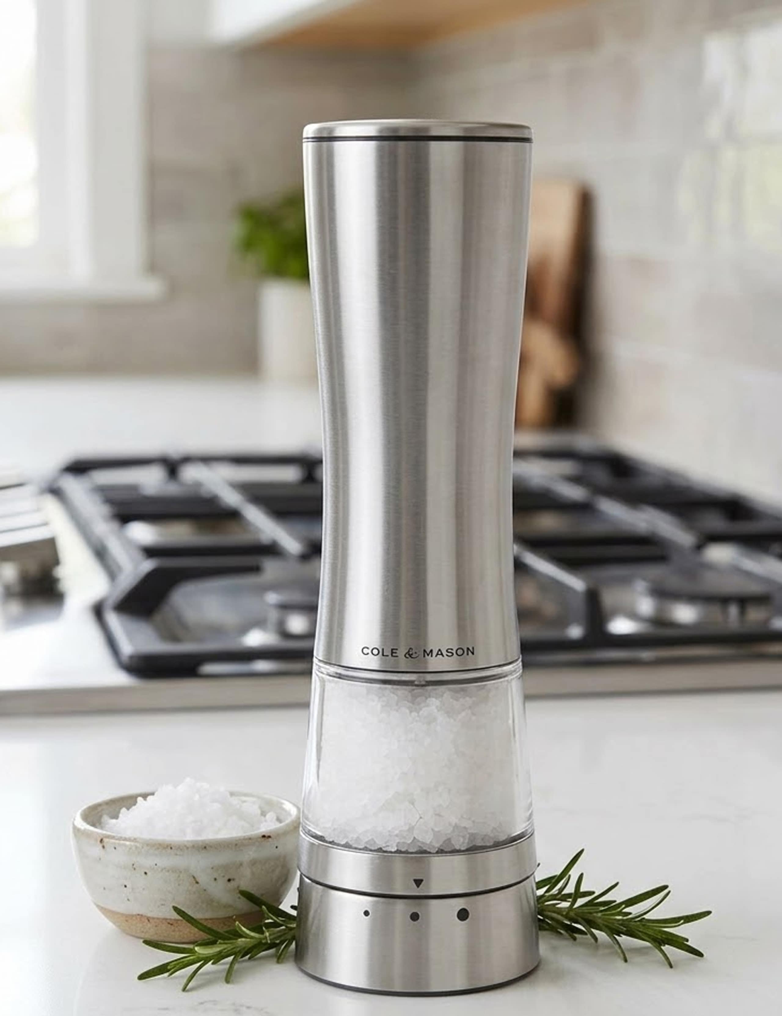 Electric Stainless Steel Salt & Pepper Mill