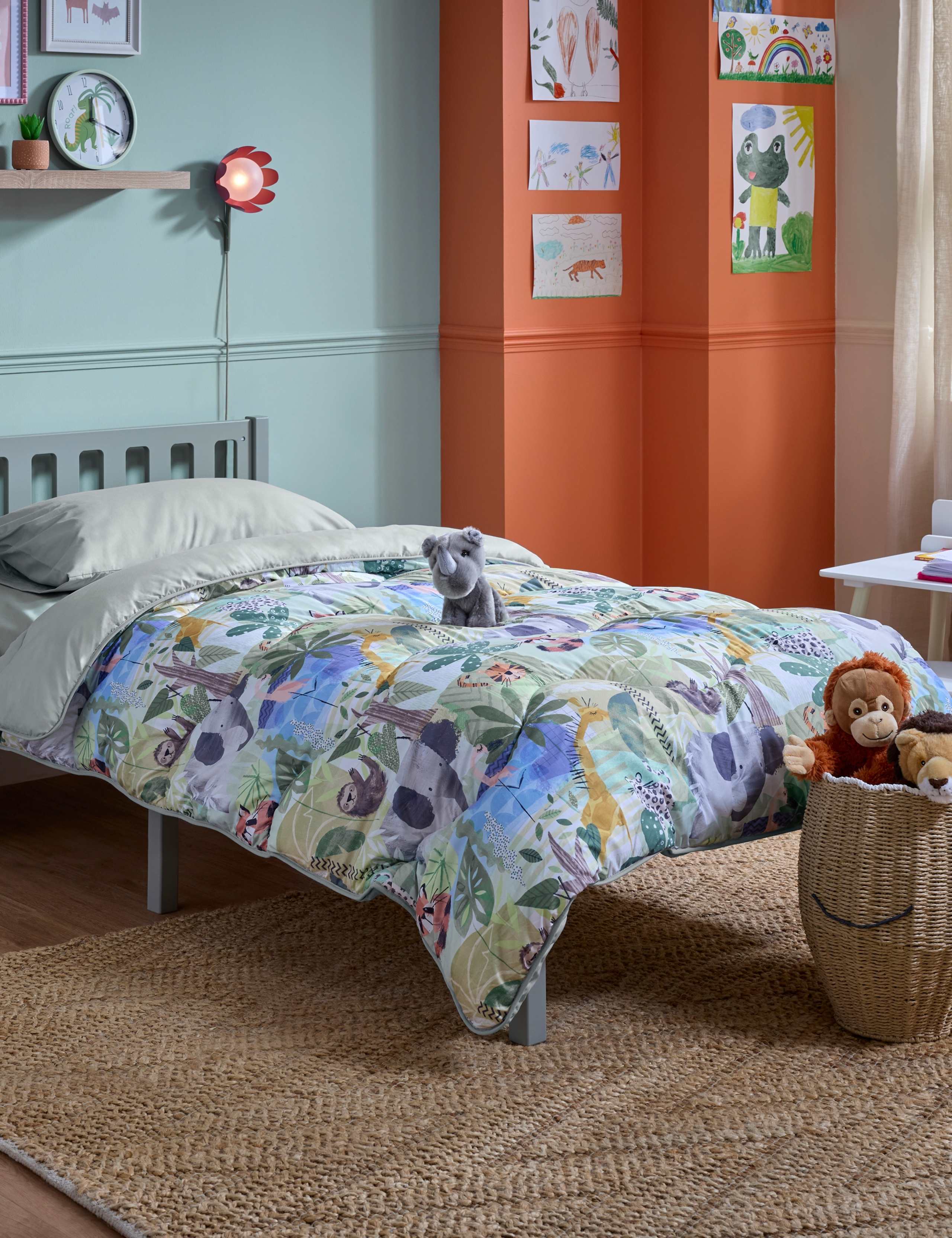 4.5 Tog Animal Print Coverless Duvet Set