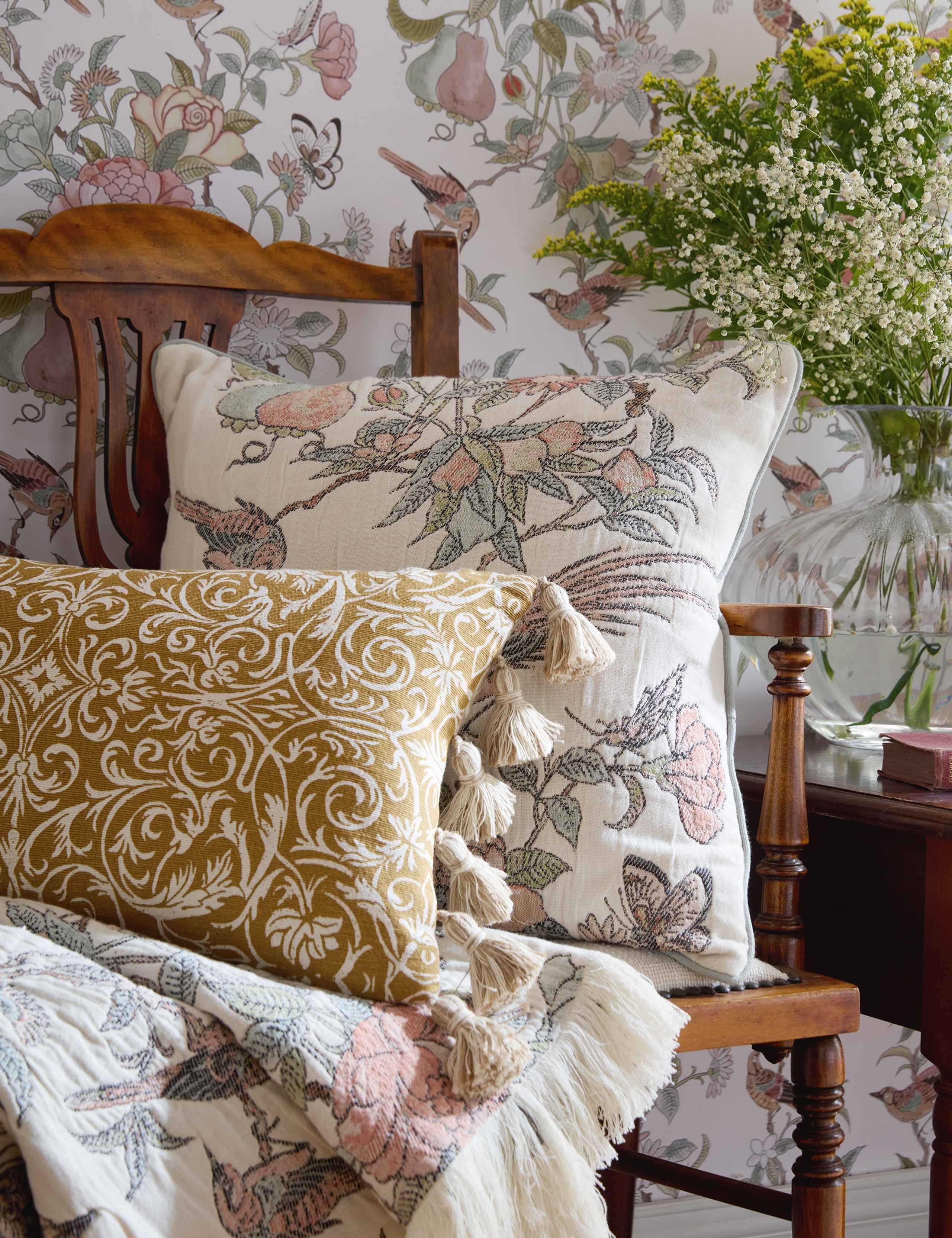 Pure Cotton Hampton Jacquard Cushion