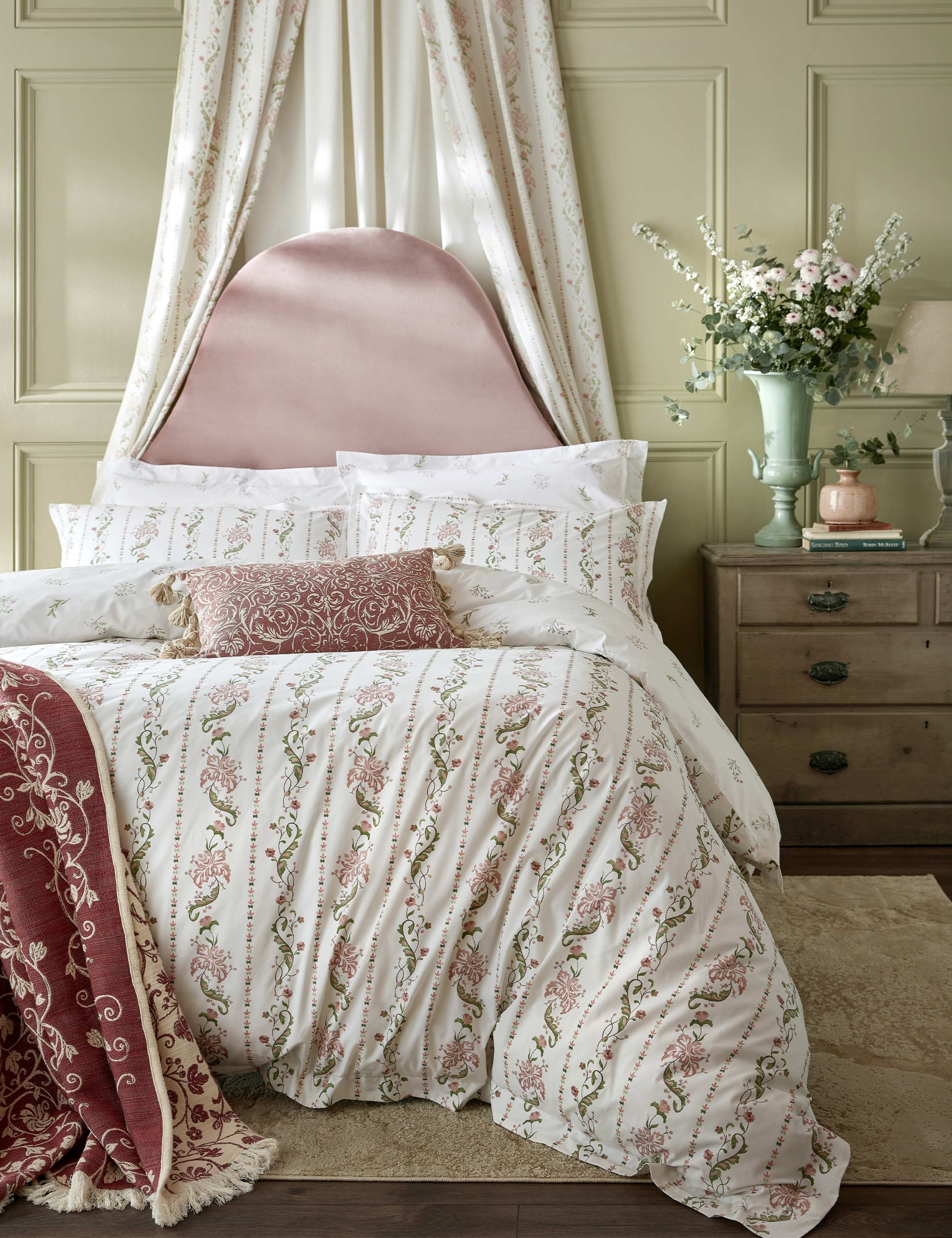 Pure Cotton Waistcoat Stripe Bedding Set