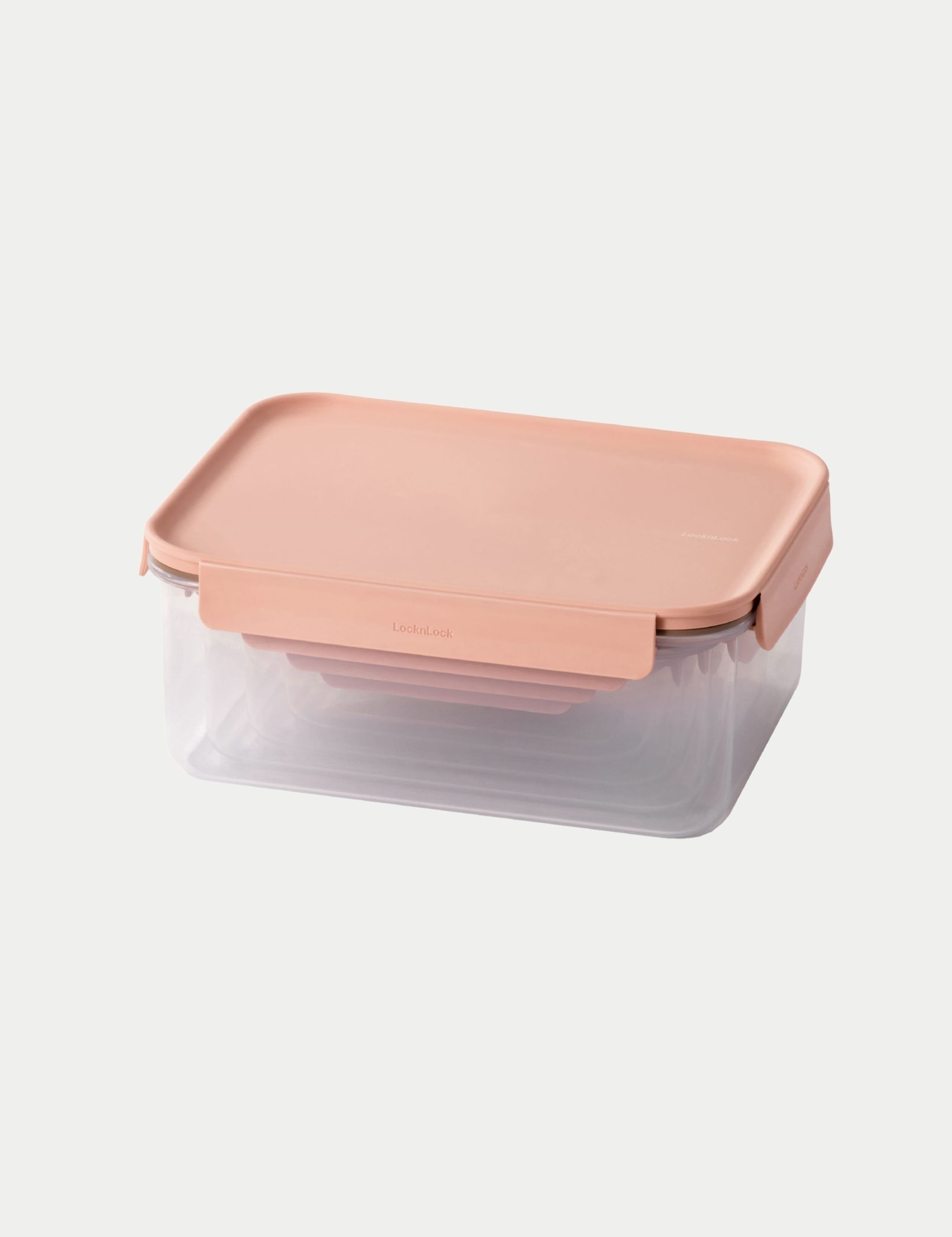 Set of 8 Airtight Nesting Storage Containers Pink