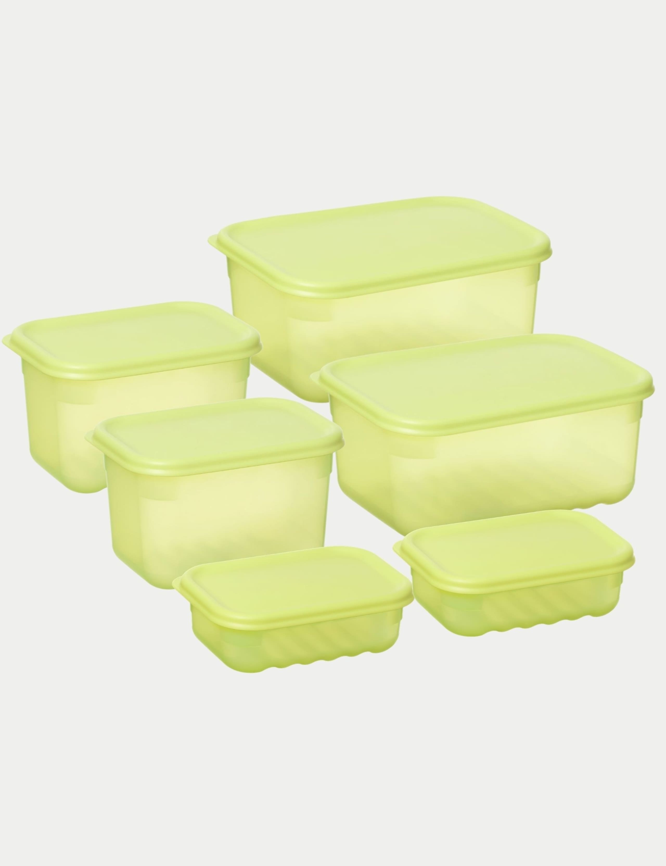 Set of 6 Airtight Food Containers