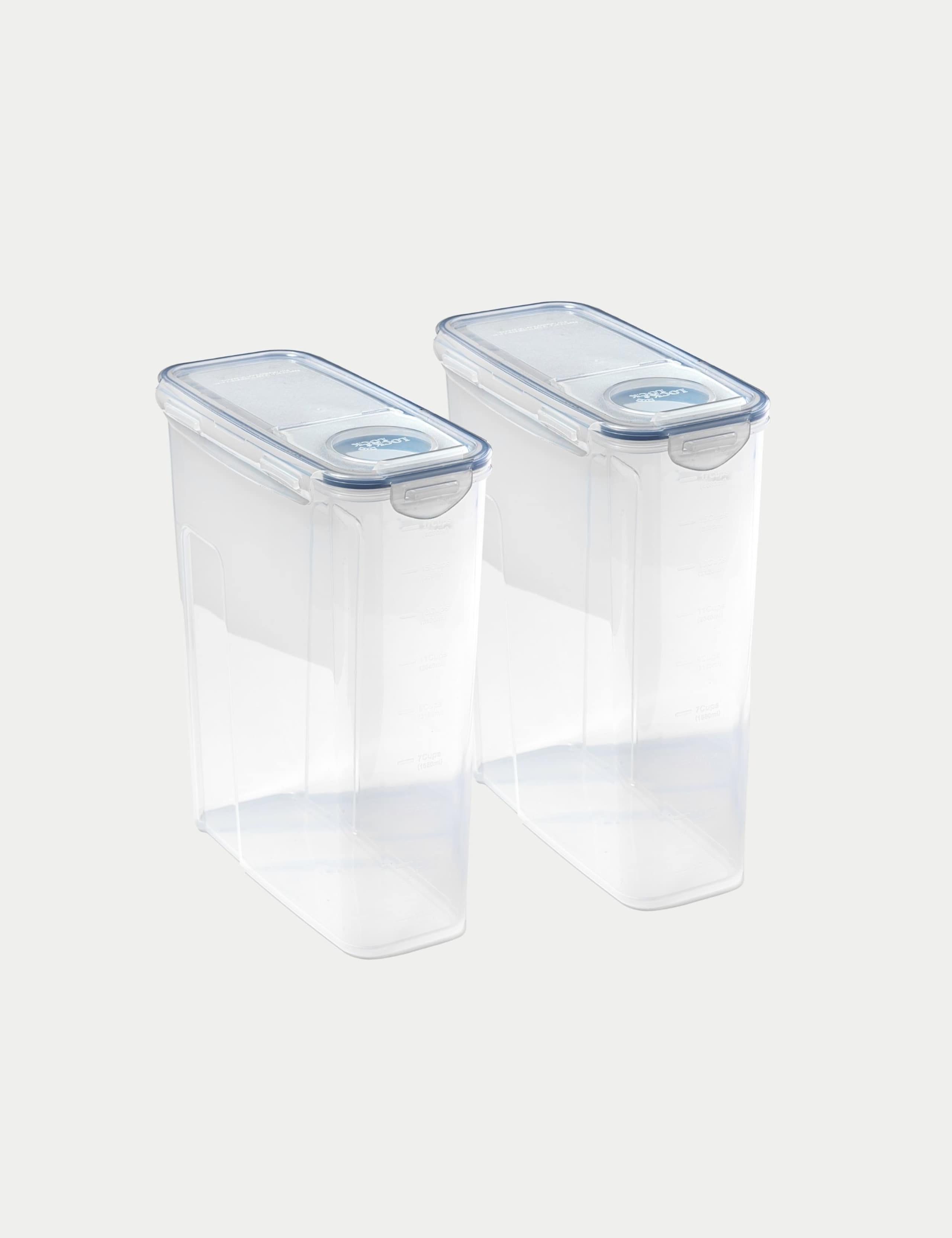 Set of 2 Airtight Cereal Containers