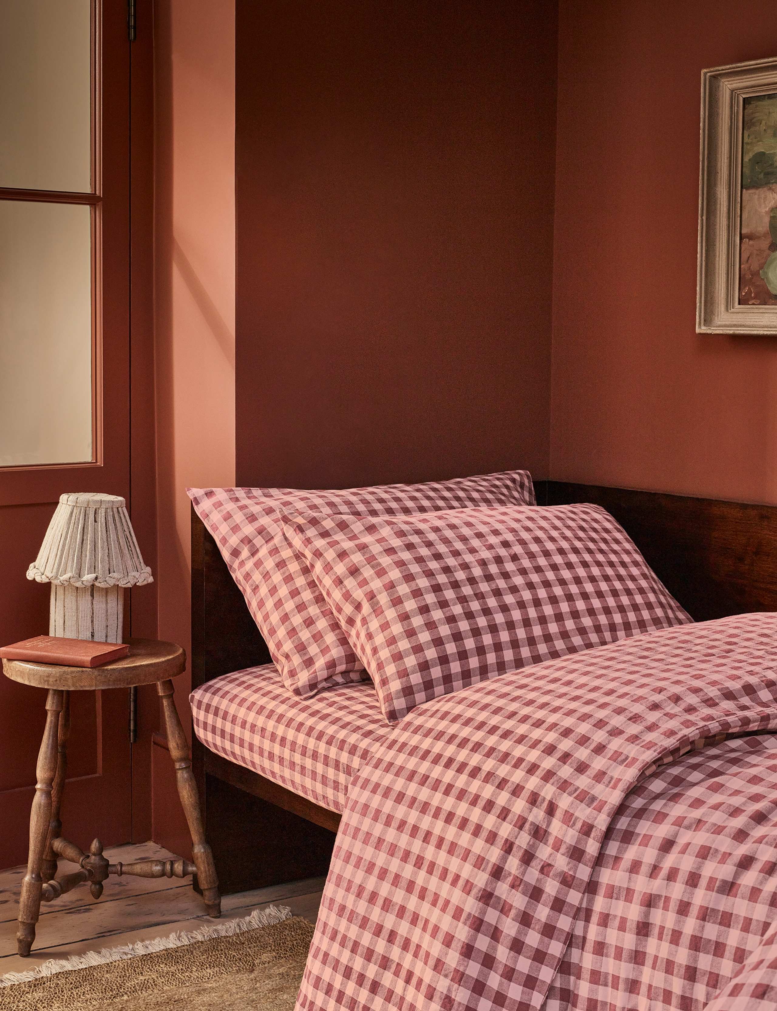 Pembroke Linen Rich Gingham Duvet Cover