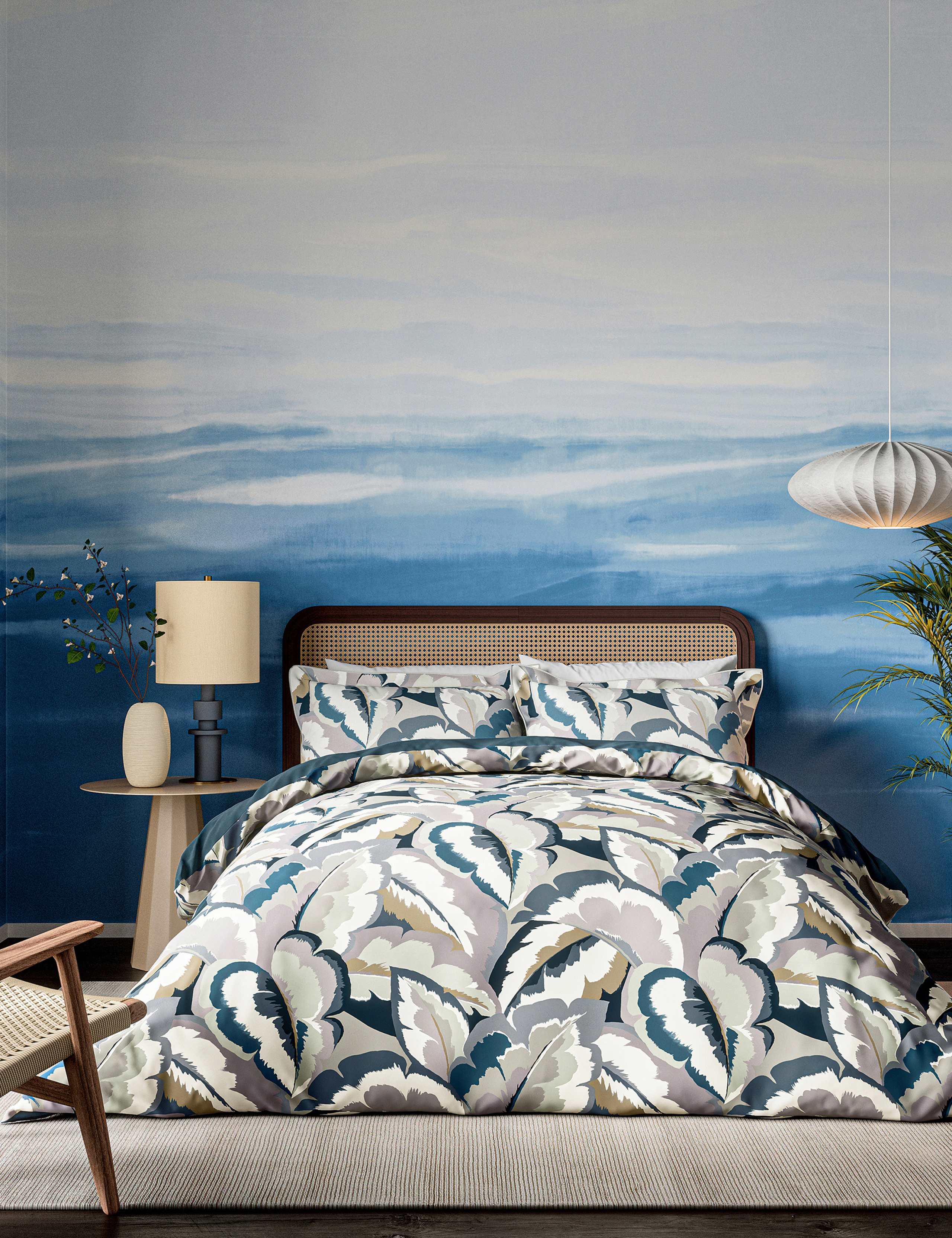Pure Cotton Sateen Calathea Bedding Set