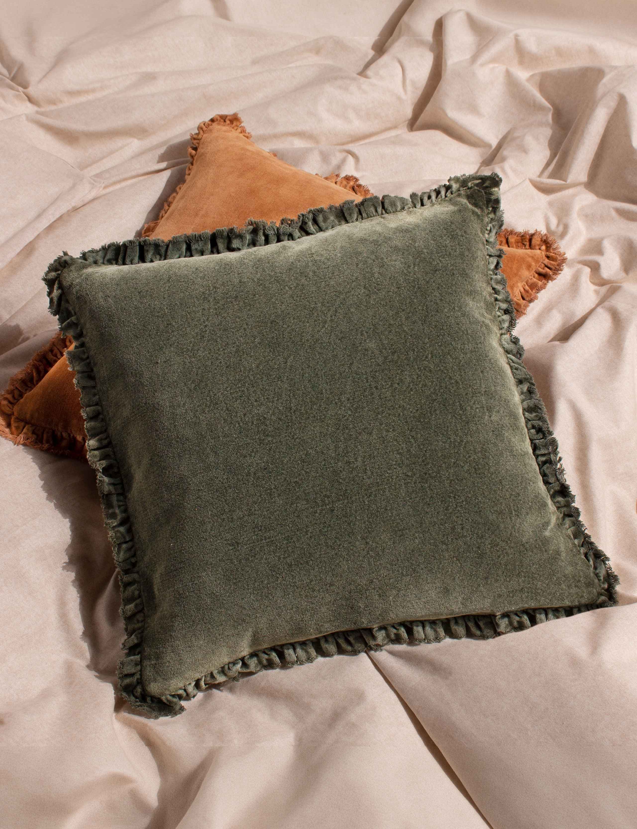 Bertie Cotton Velvet Cushion