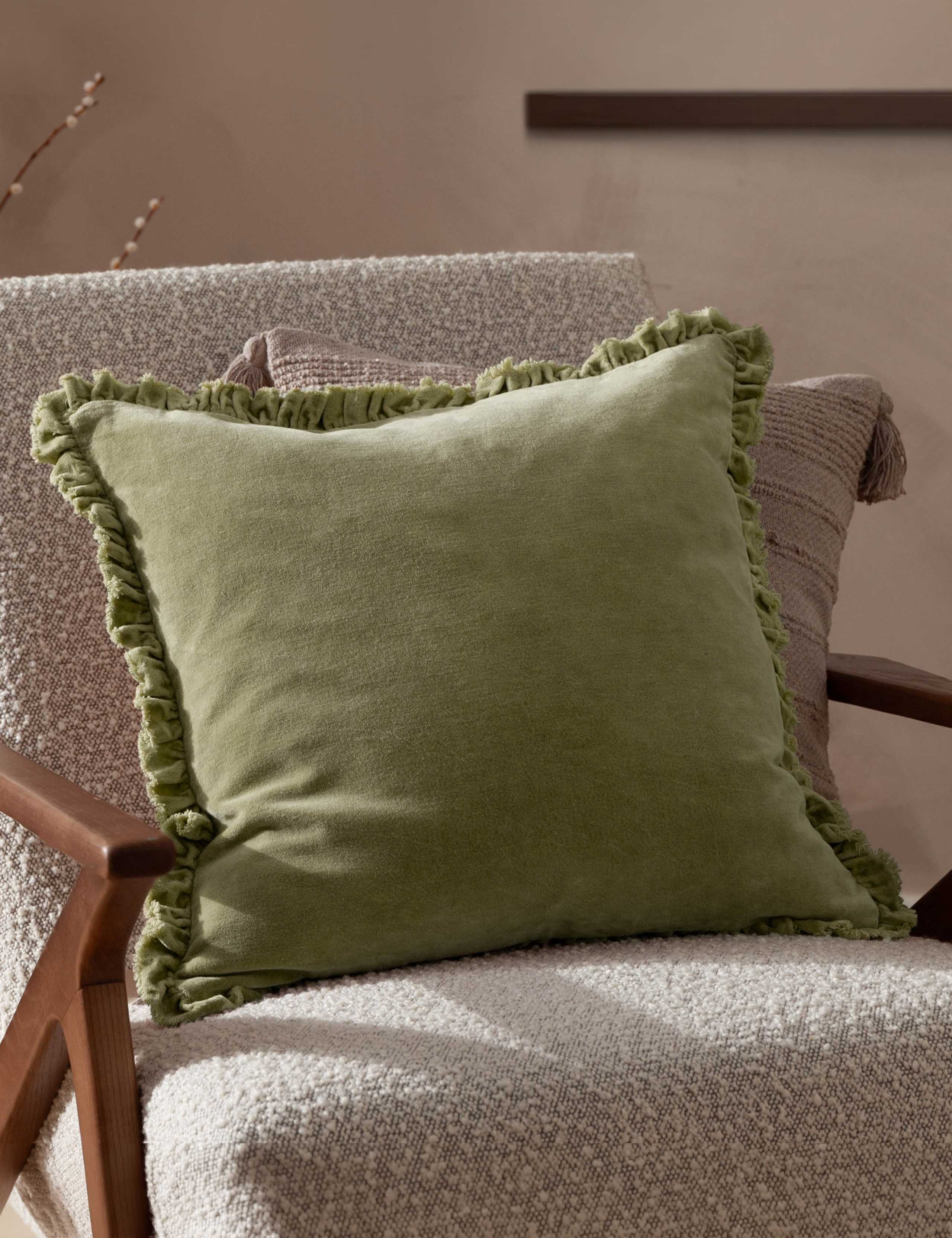 Bertie Cotton Velvet Cushion