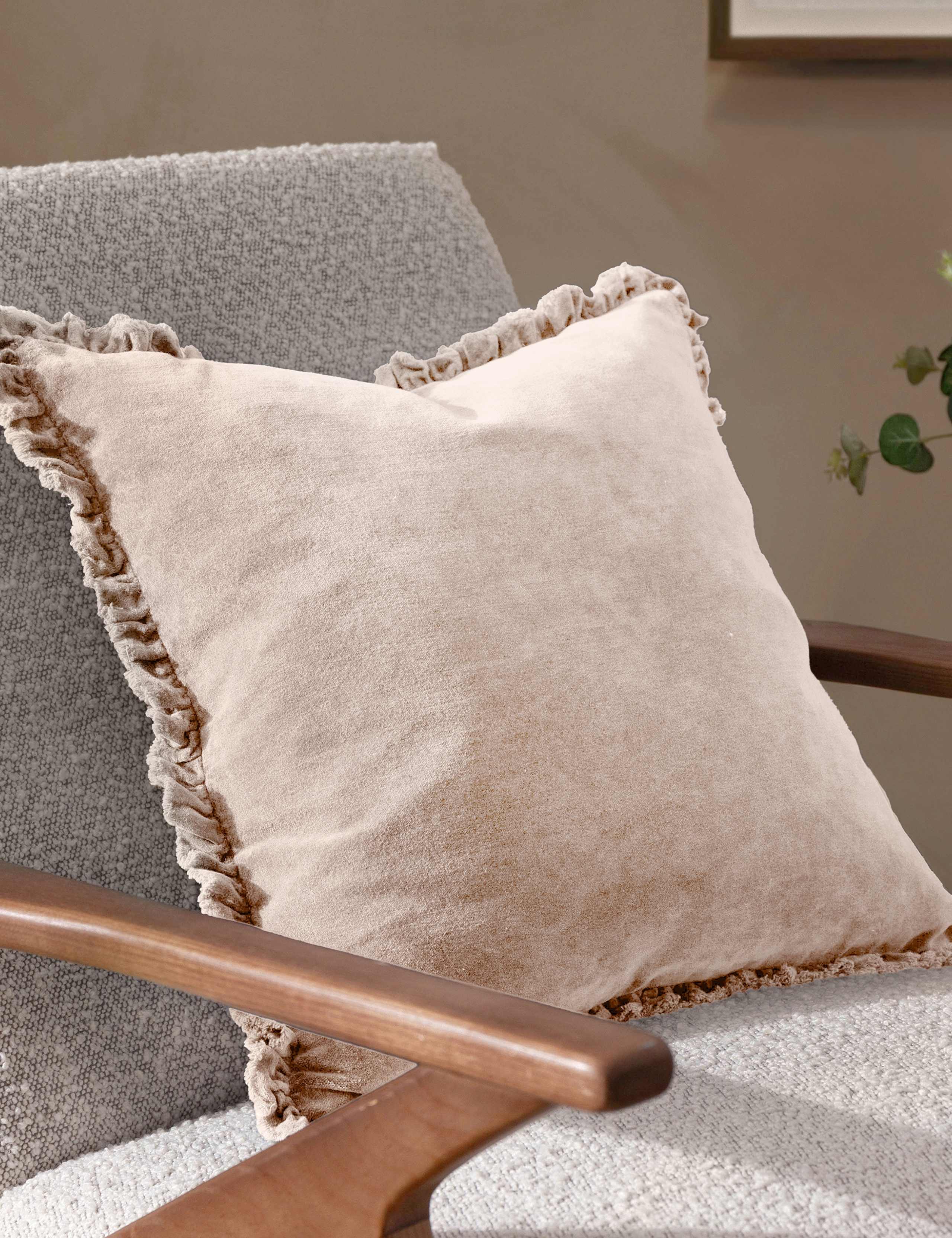 Bertie Cotton Velvet Cushion