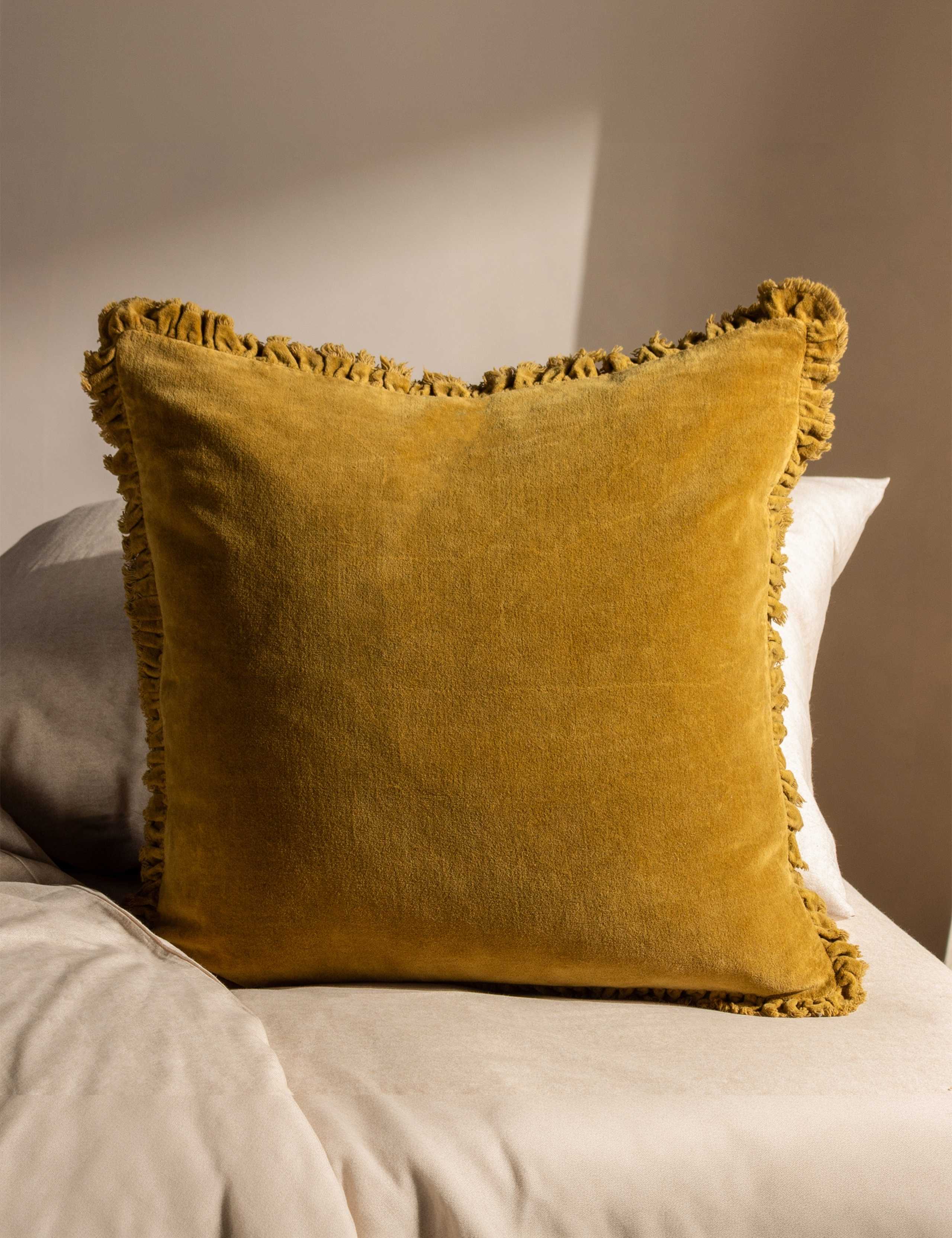 Bertie Cotton Velvet Cushion
