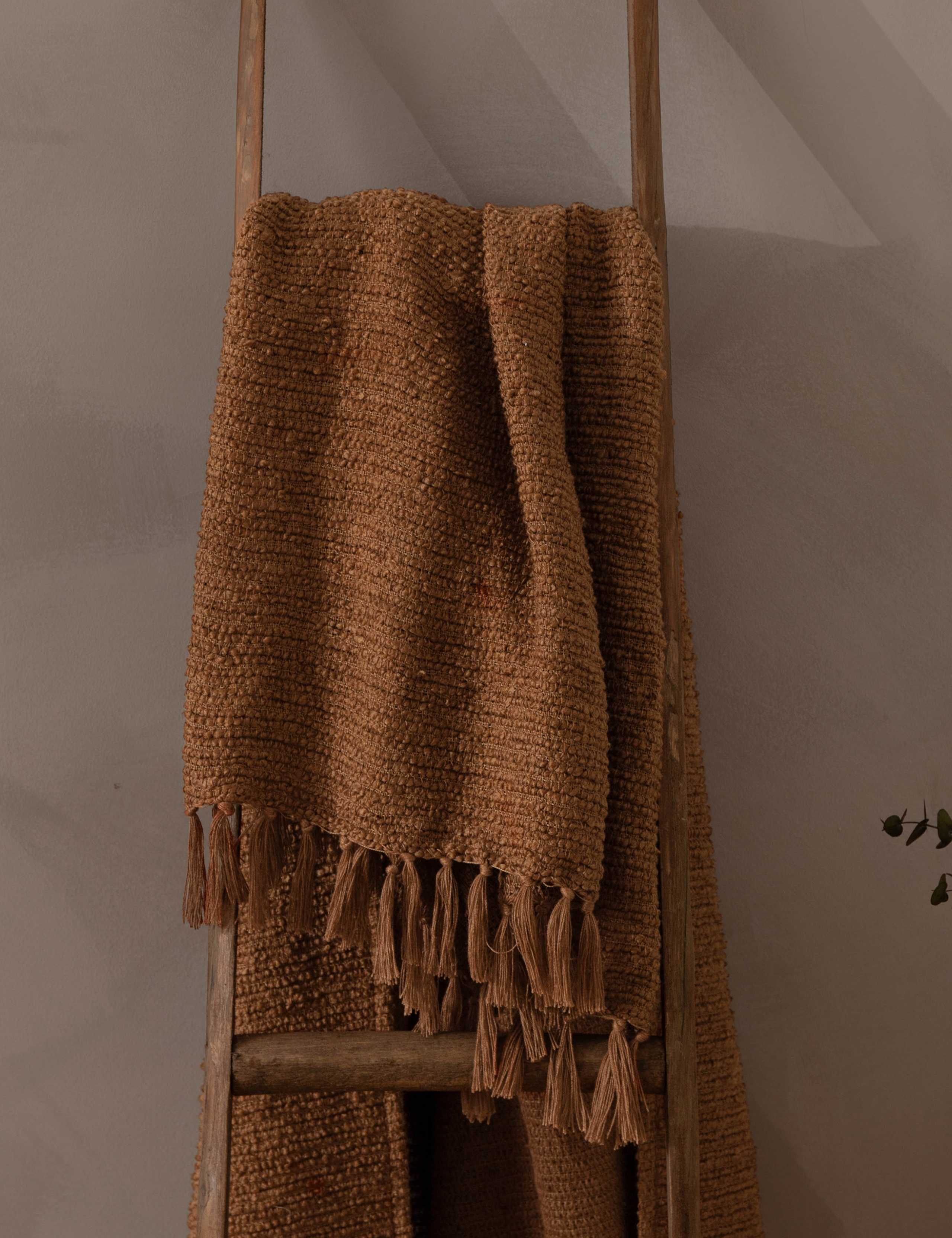 Boucle Fringed Throw
