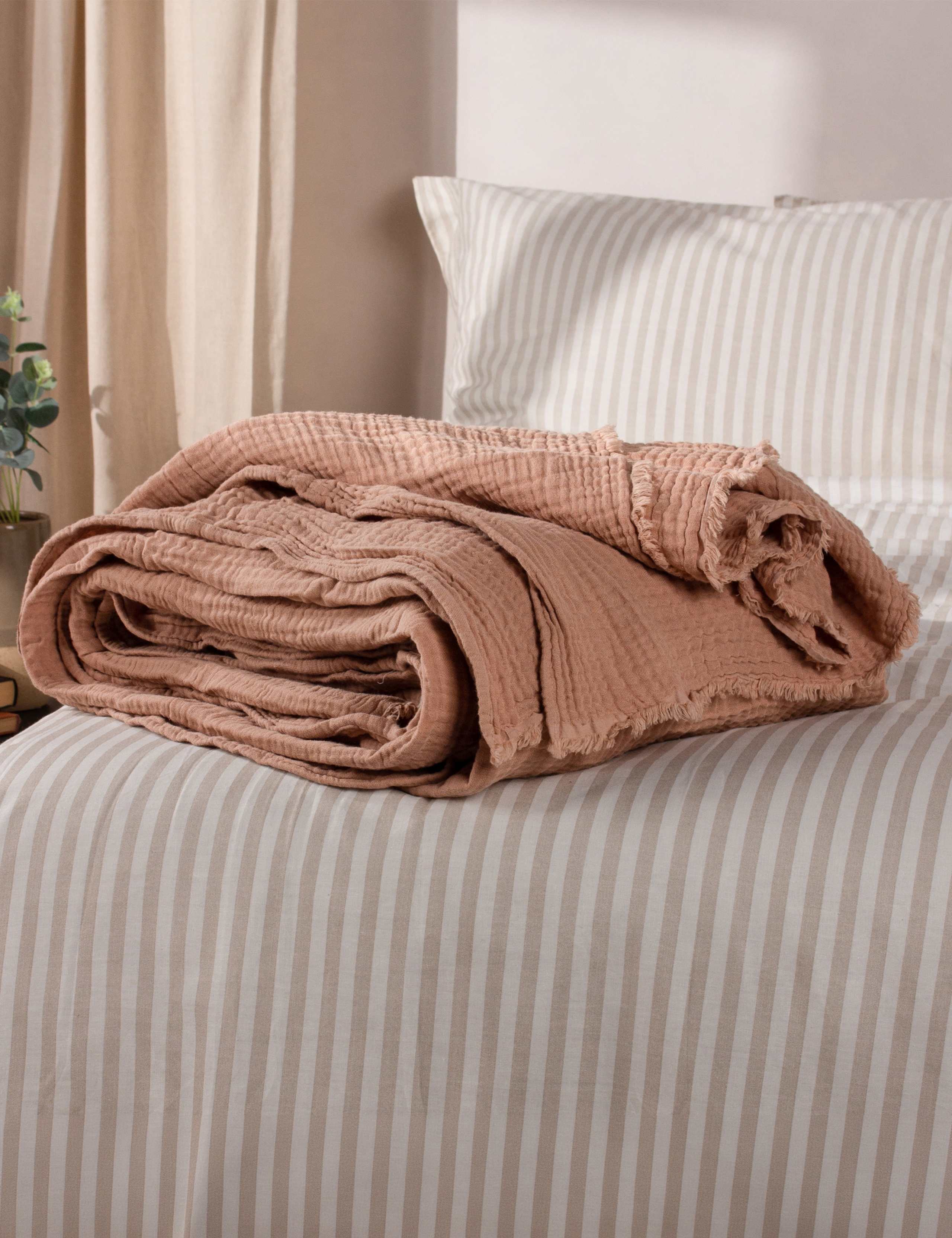 Pure Cotton Muslin Throw