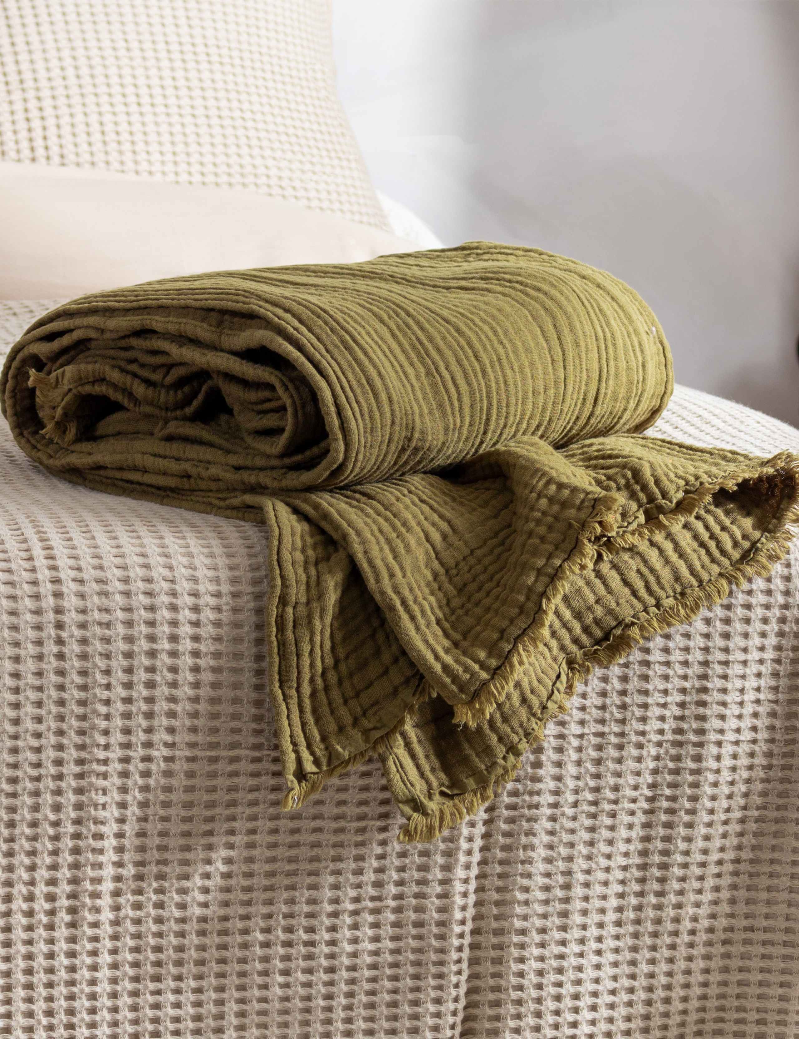 Pure Cotton Muslin Throw