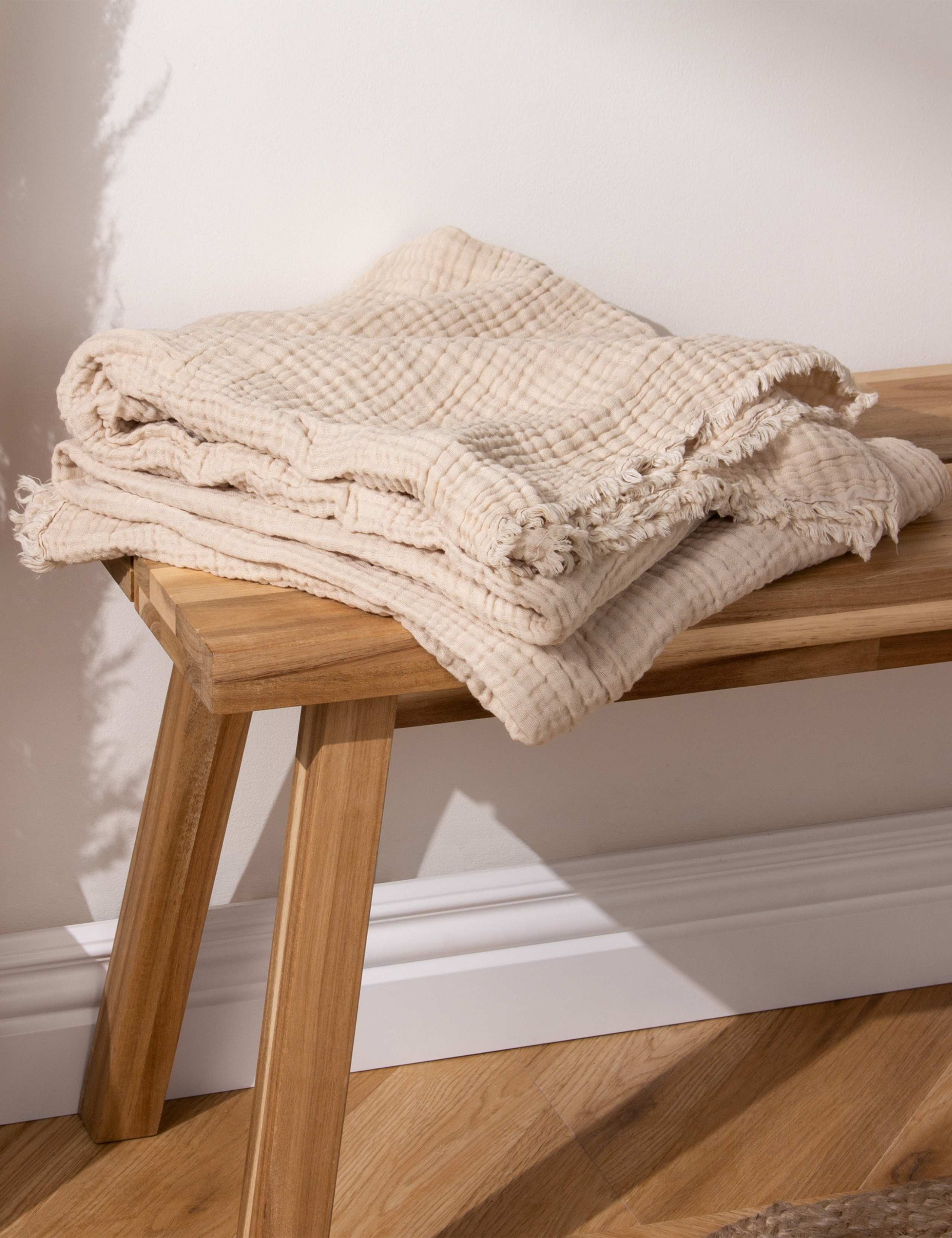 Pure Cotton Muslin Throw