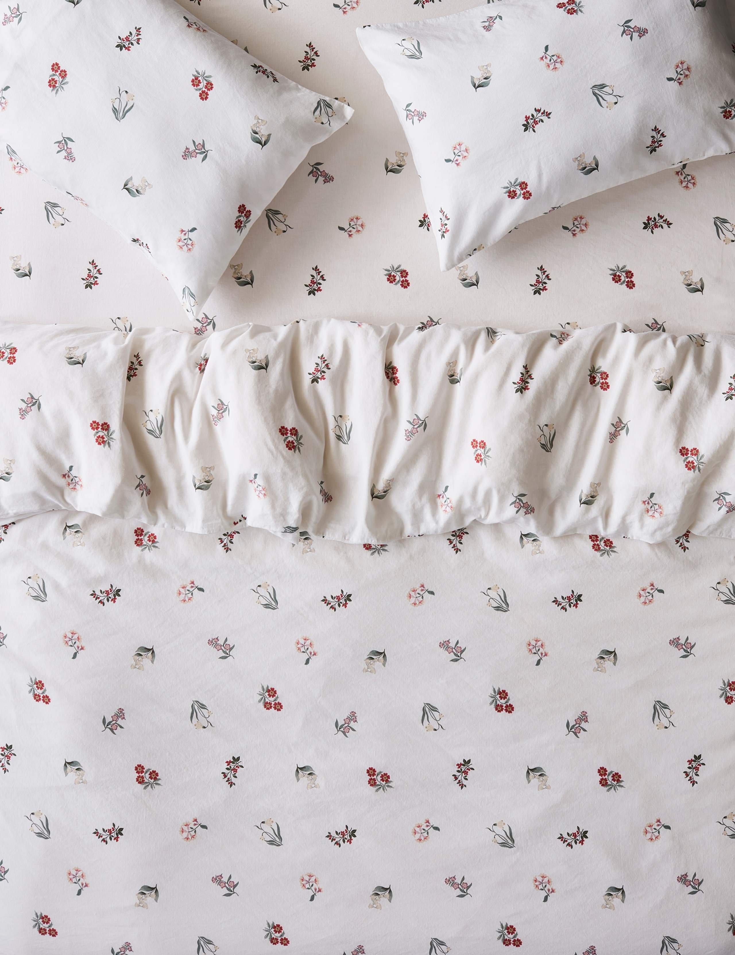 Woodland Floral Linen Rich Duvet Cover