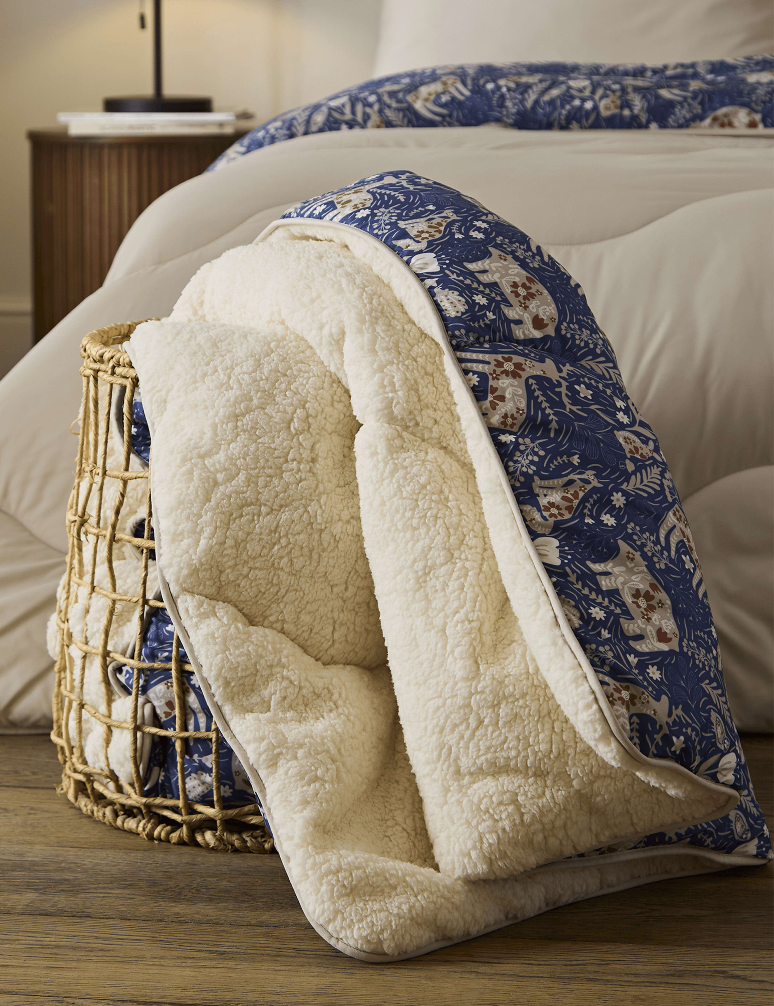 Wood Creatures Sherpa Fleece 9 Tog Throw
