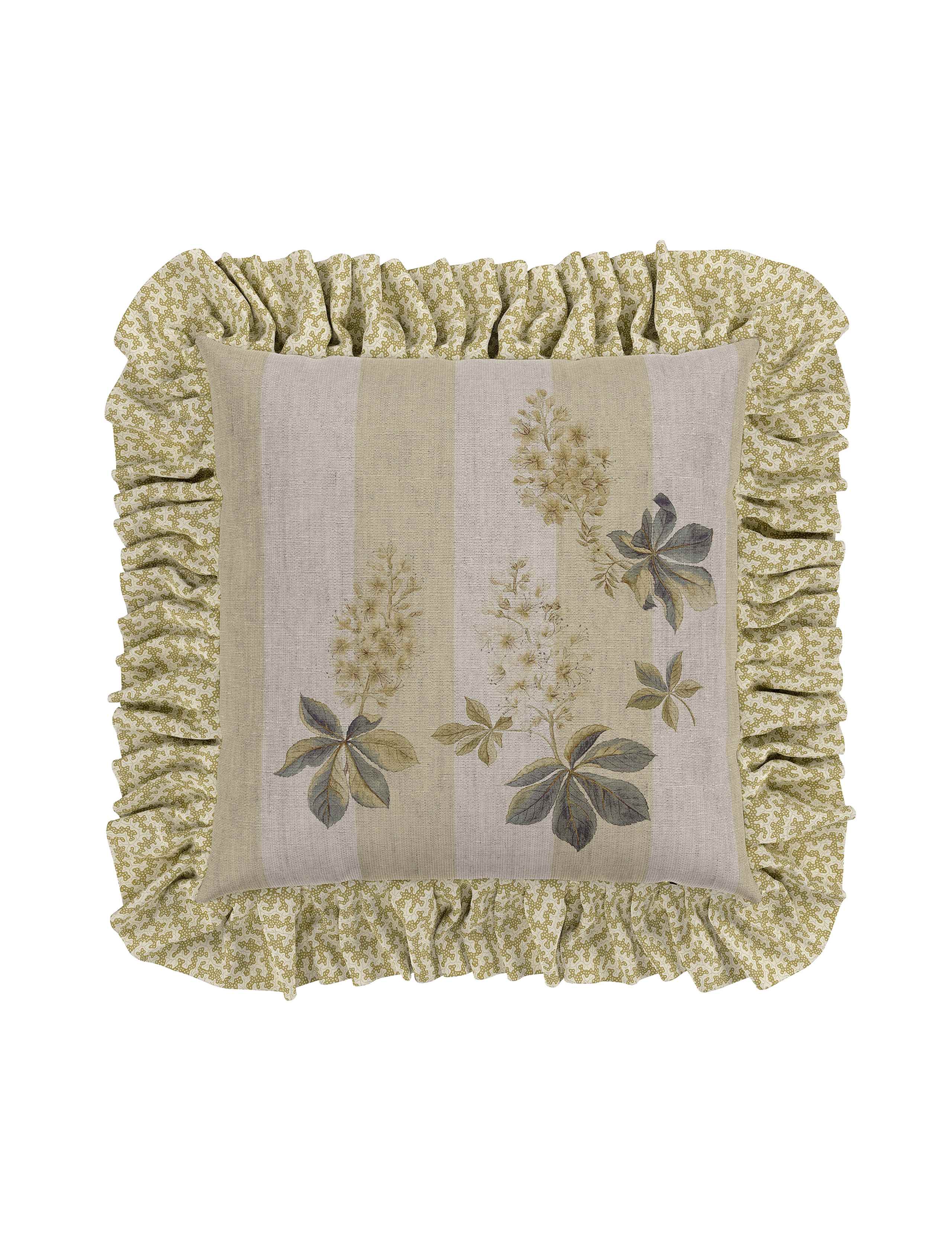 Pure Cotton Chestnut Tree Print Cushion