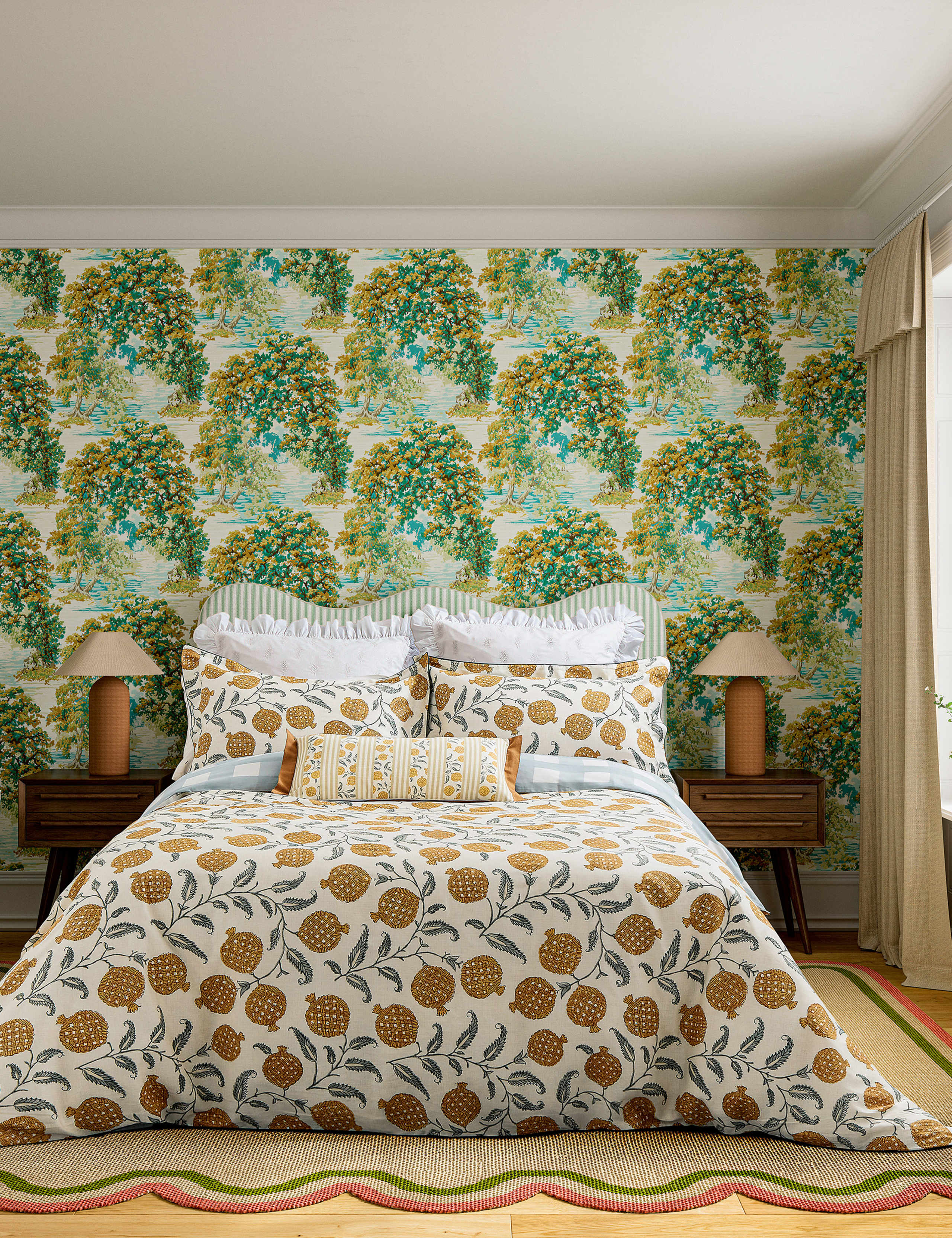 Pure Cotton Sateen Anaar Bedding Set