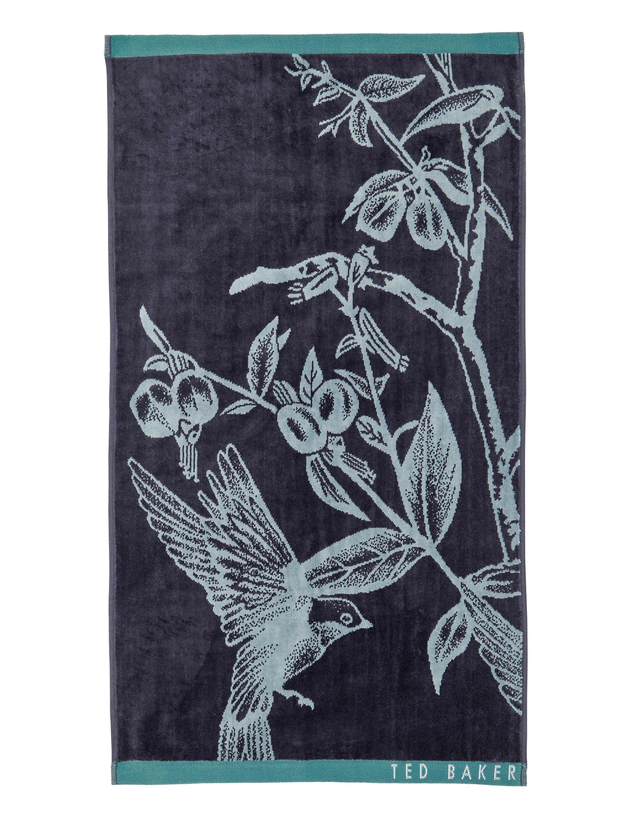 Pure Cotton Botanical Birds Towel