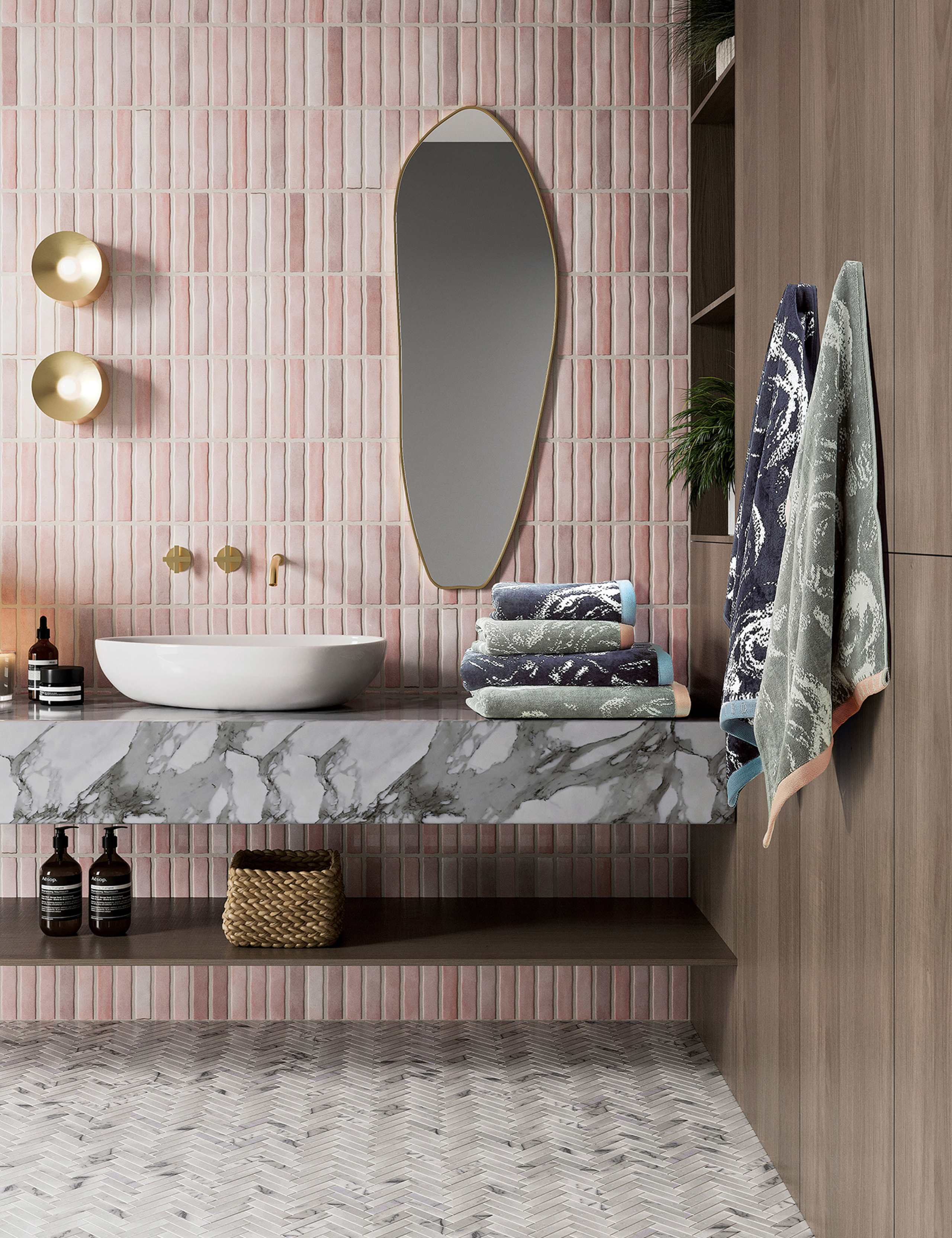 Pure Cotton Rose Towel