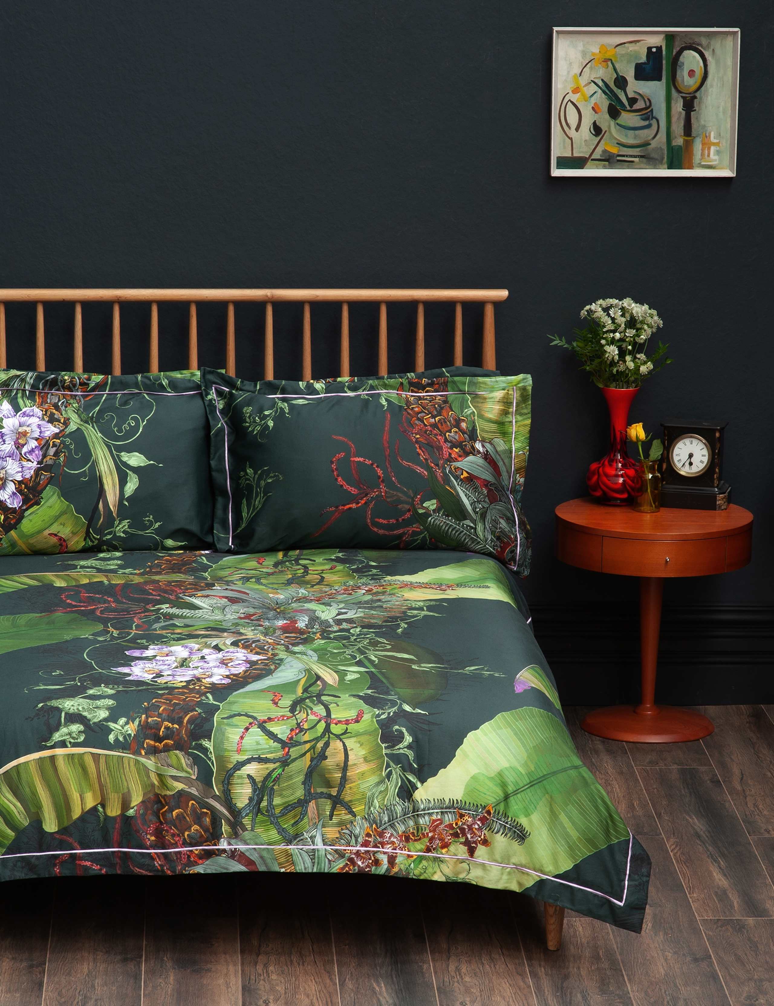 Pure Cotton Sateen Topical Tropical Bedding Set