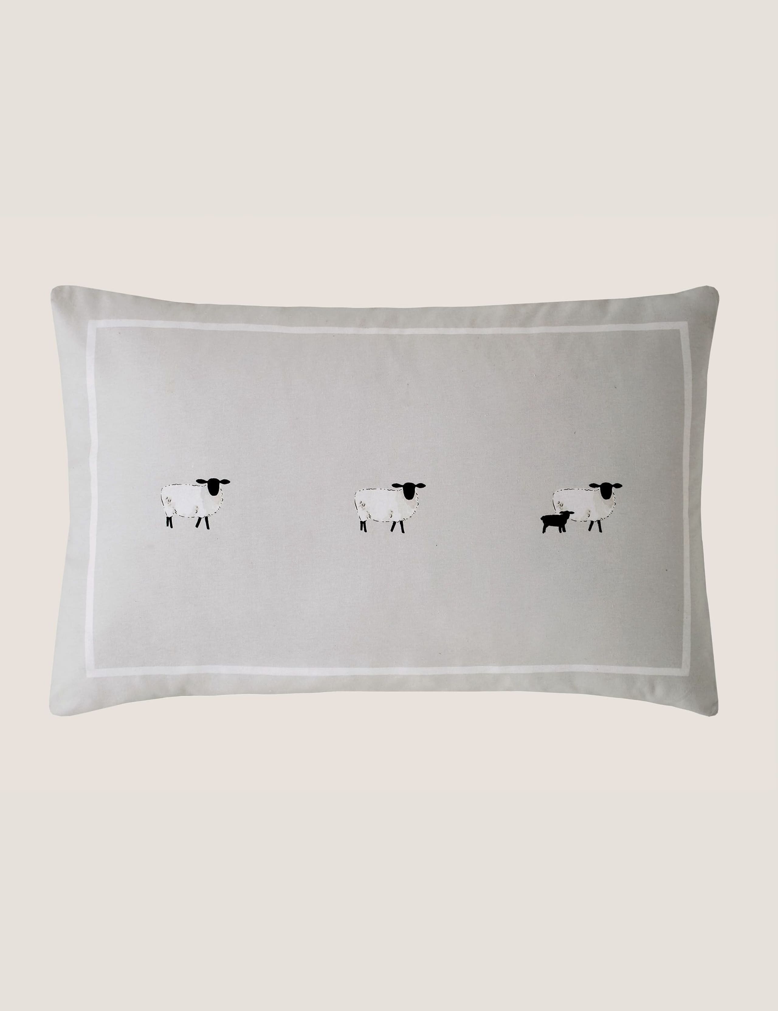 2 Pack Brushed Cotton Sheep Print Pillowcases