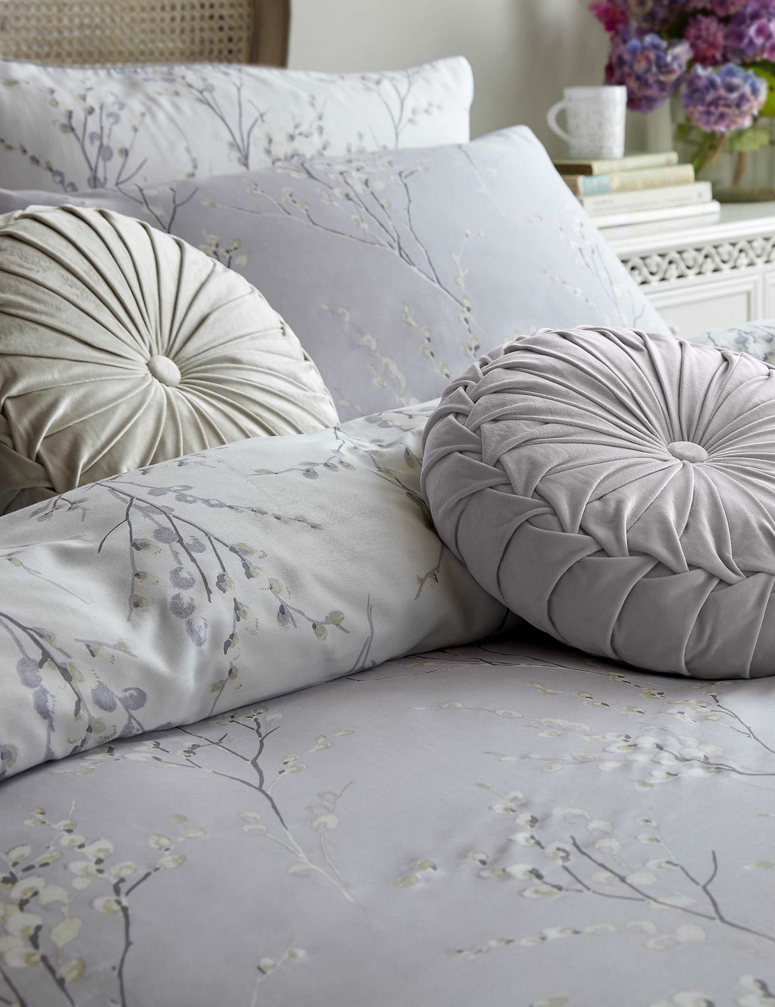 Pure Cotton Sateen Pussy Willow Bedding Set