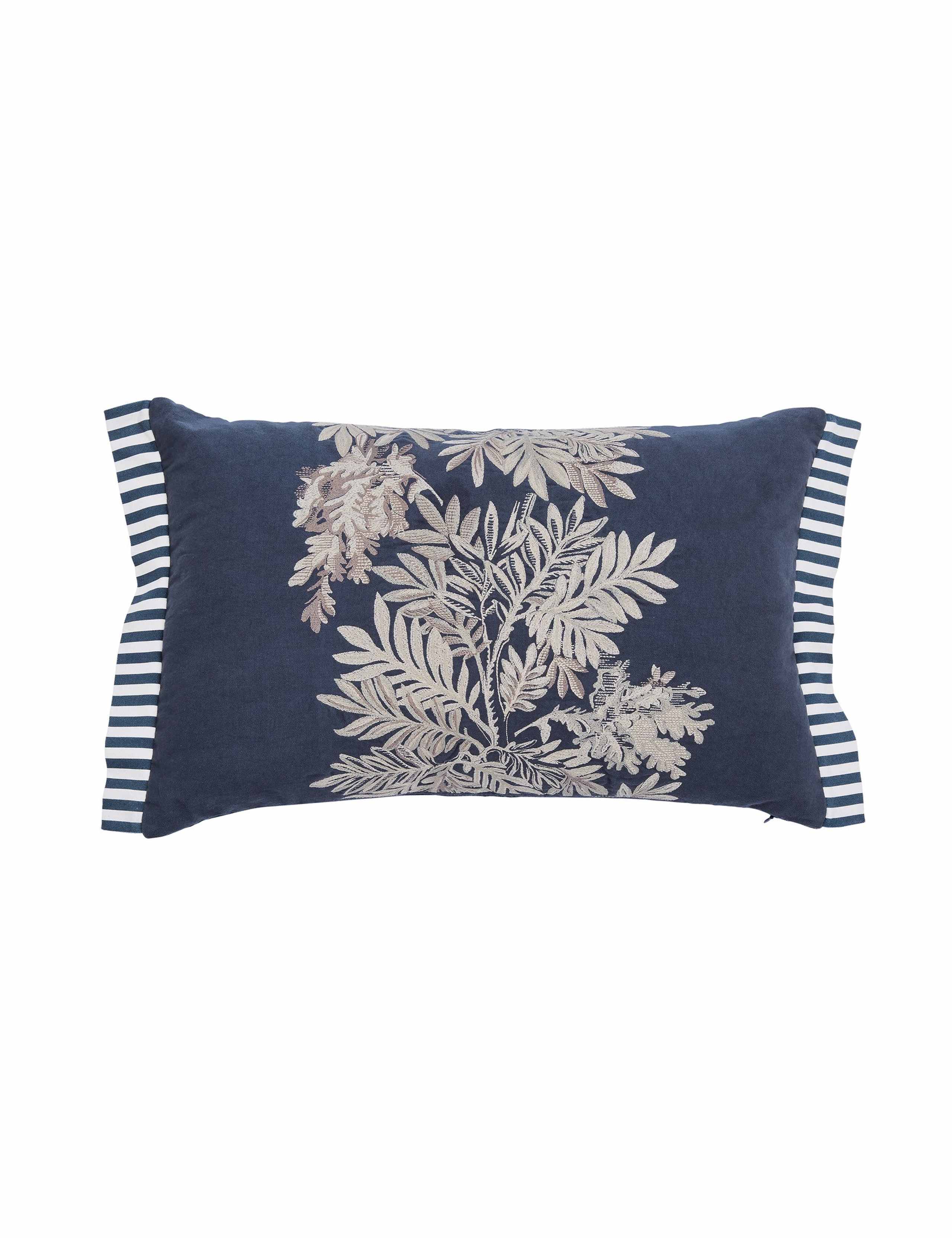 Tapestry Tree & Striped Square Cushion