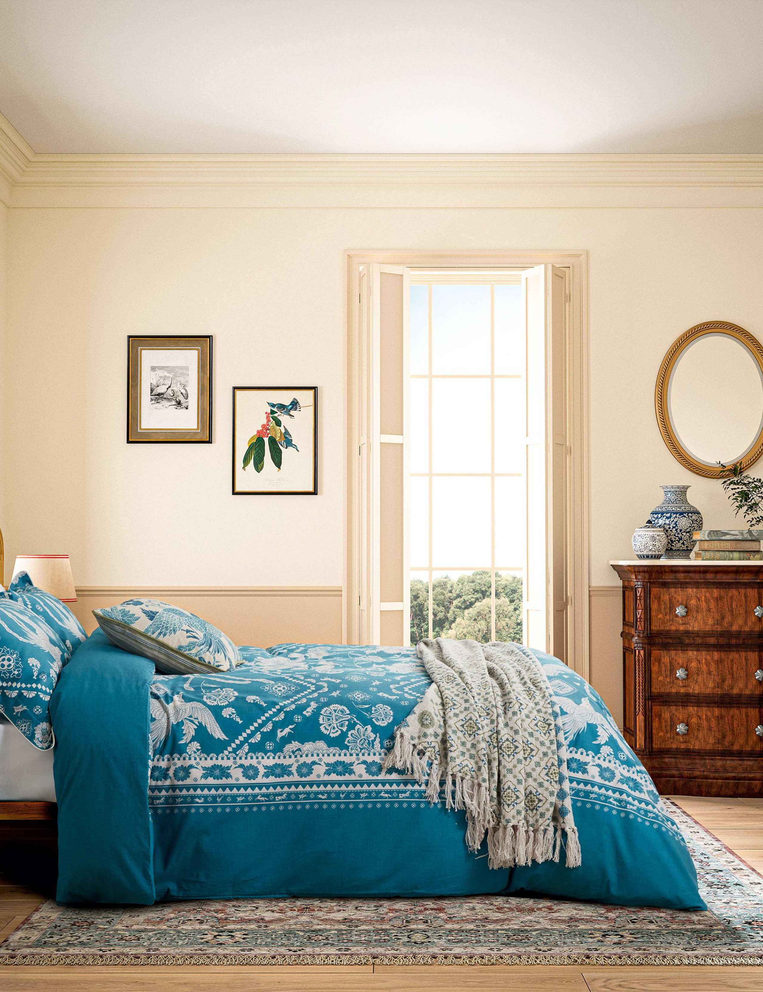 Hidcote Birds Tapestry Bedding Set