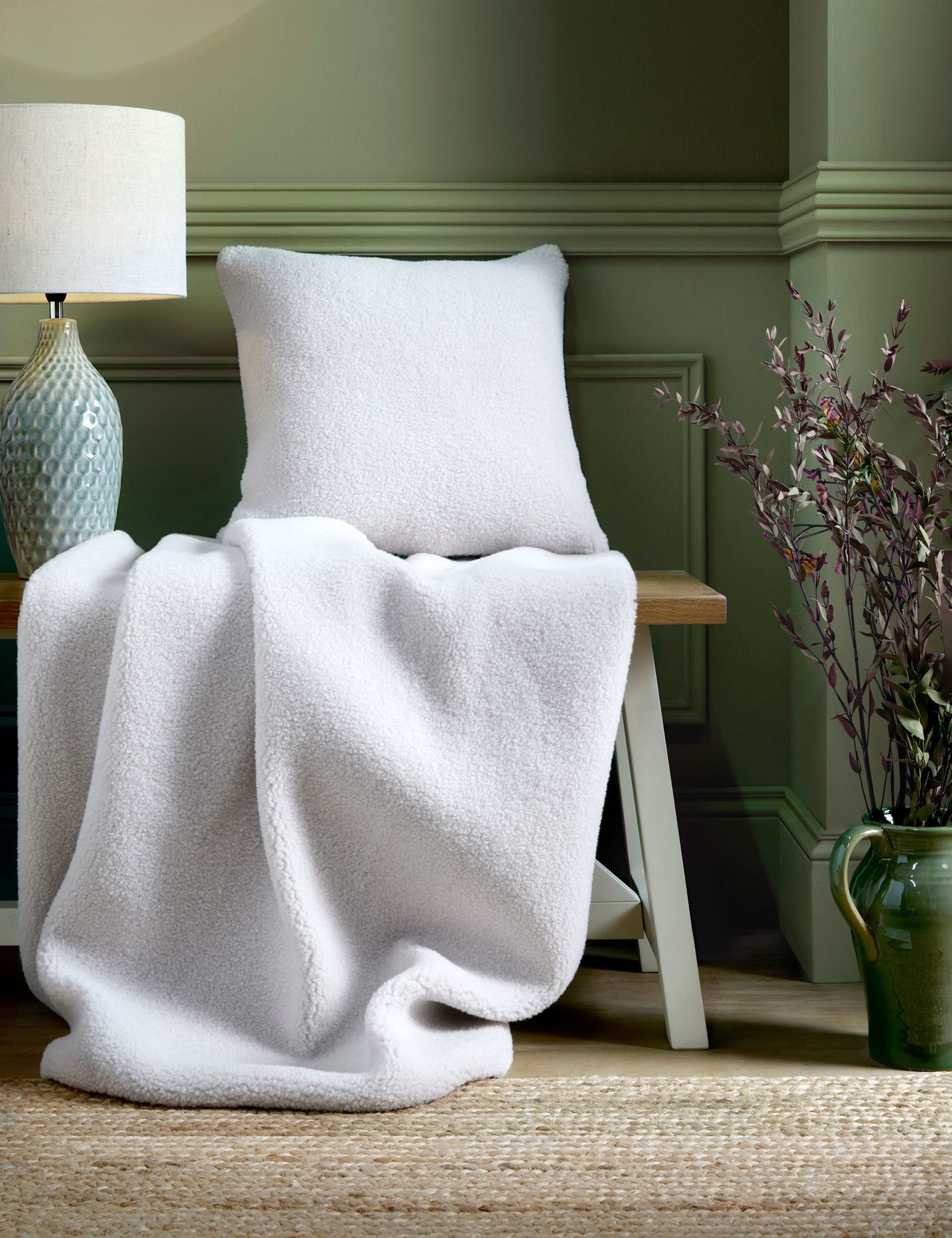 Coleford Faux Sheepskin Throw