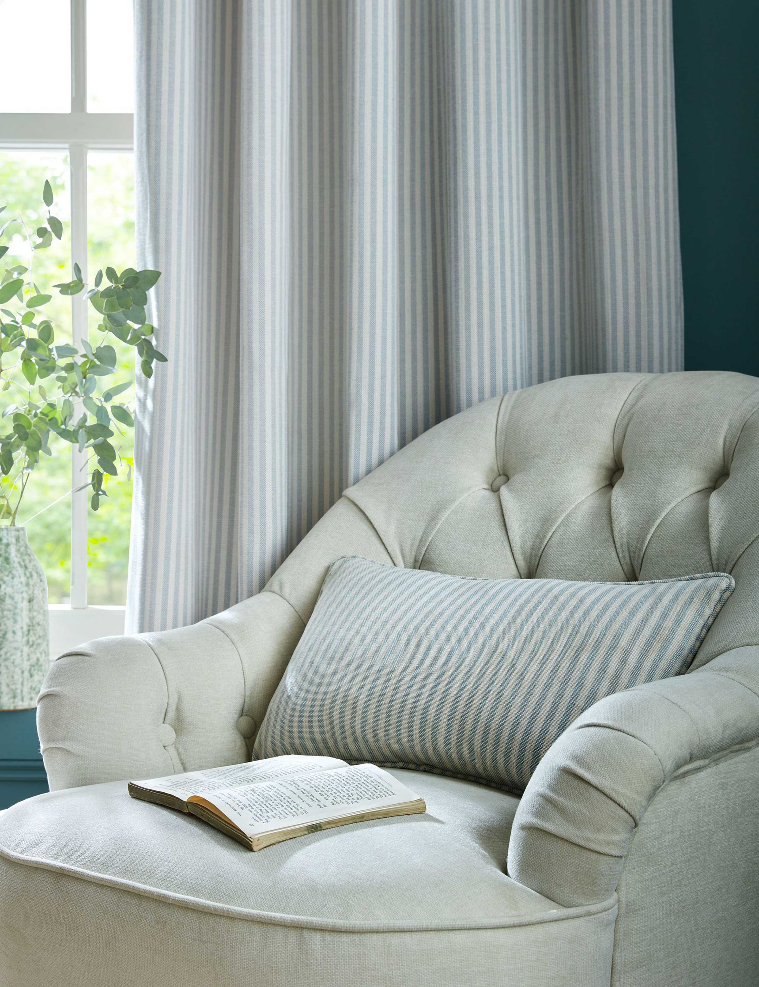 Chenille Cornish Striped Cushion
