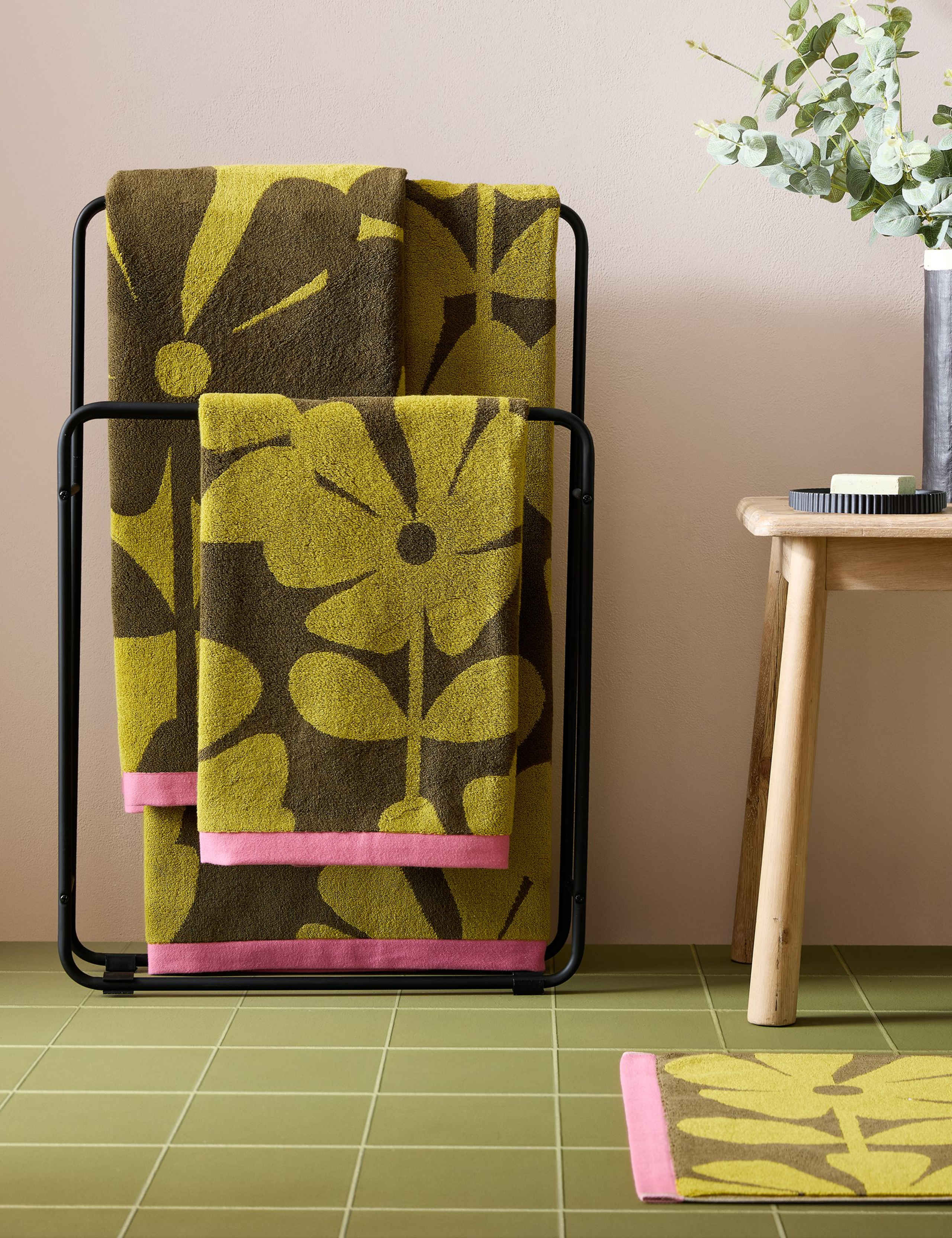 Pure Cotton Wildflower Bath Mat