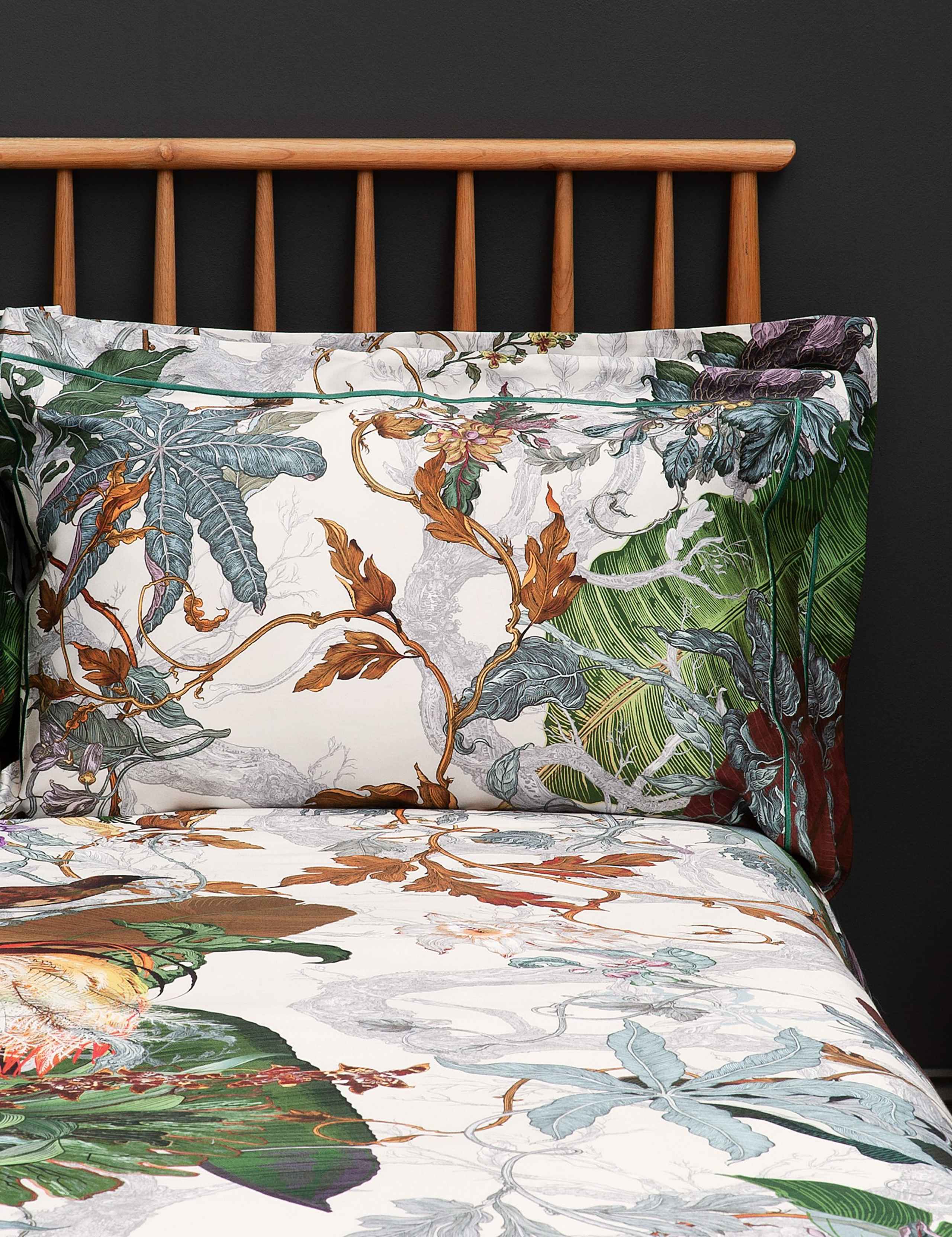 2pk Pure Cotton Sateen Papua Paradise Oxford Pillowcases