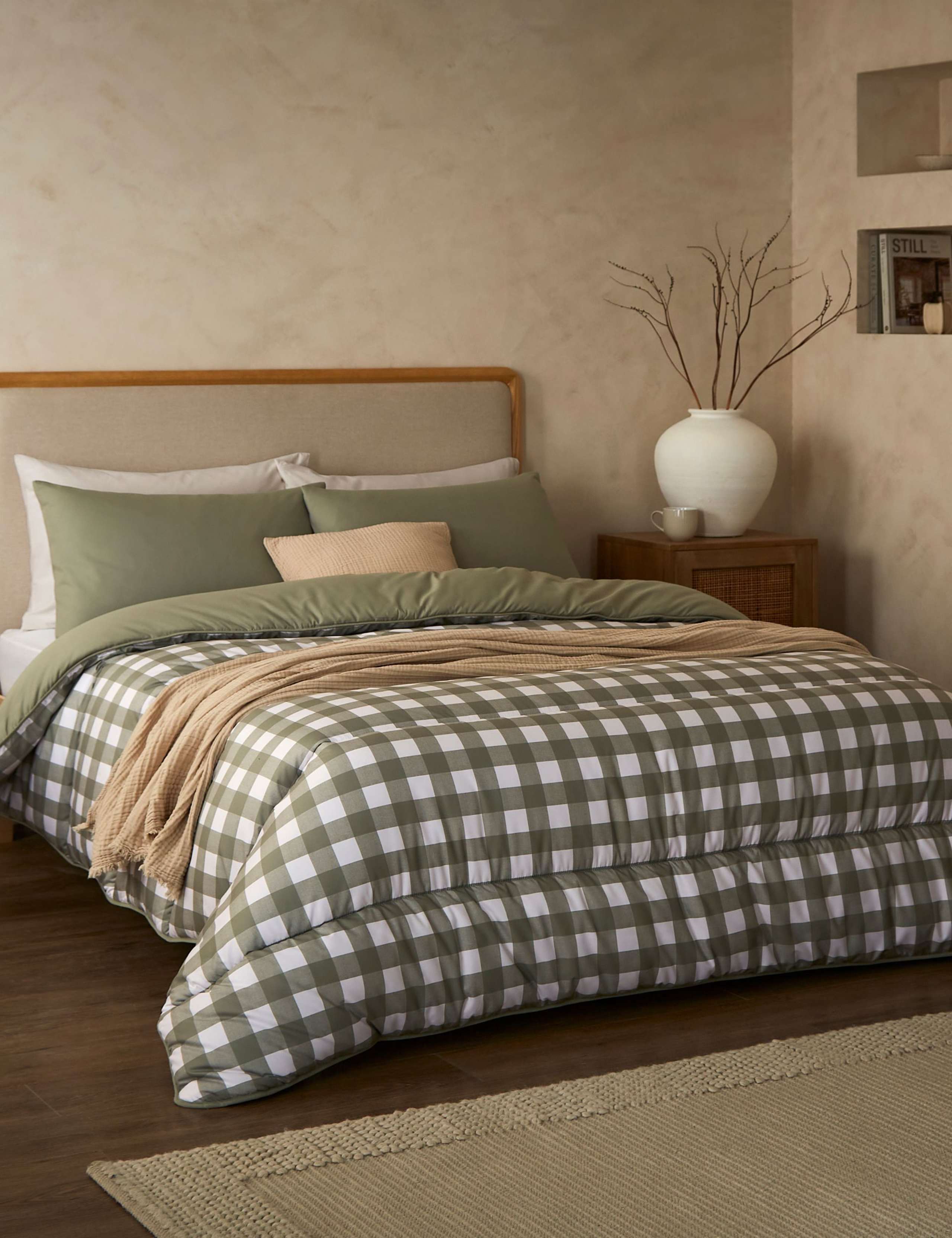 Gingham 10.5 Tog Coverless Duvet Set