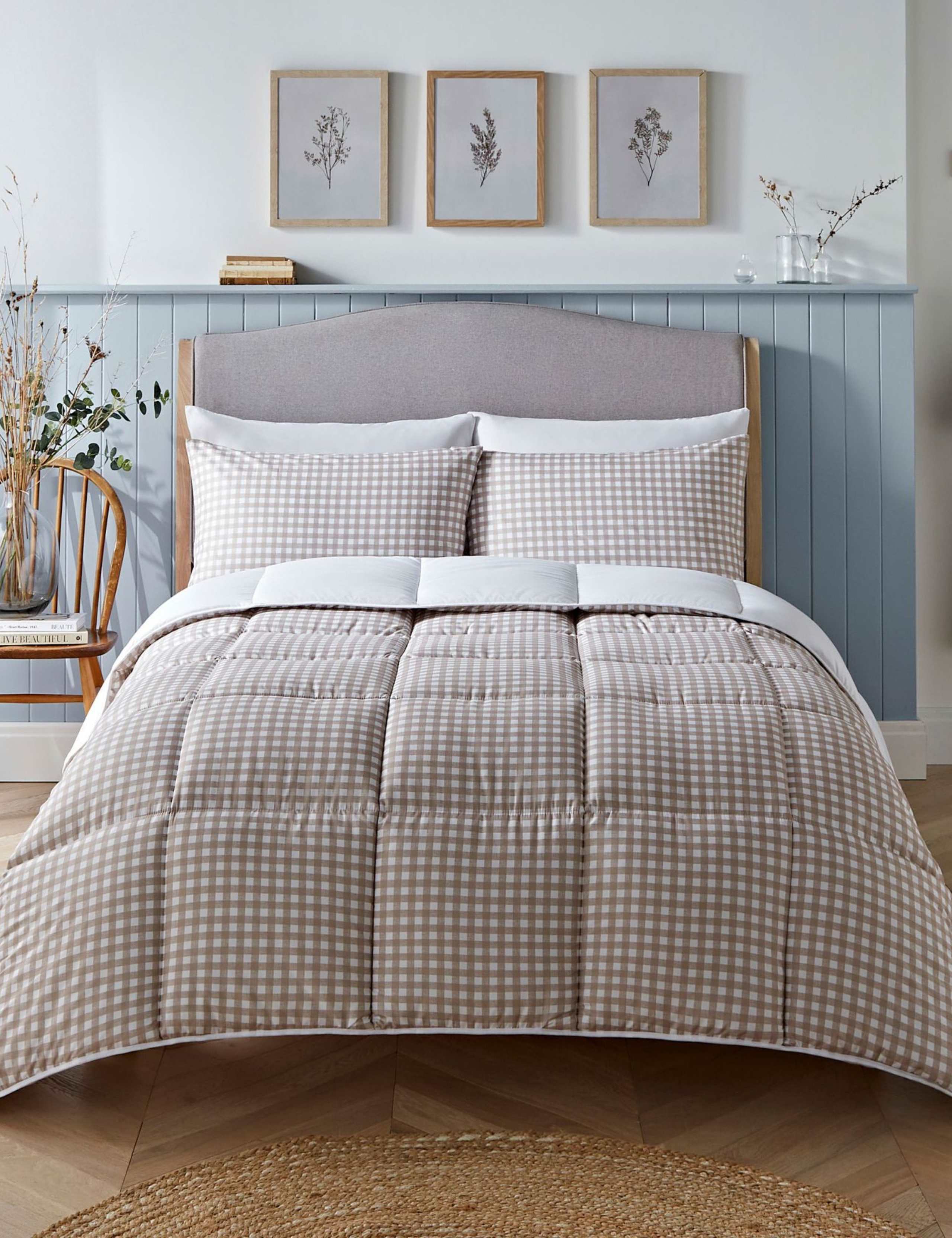 Gingham 10.5 Tog Coverless Duvet Set