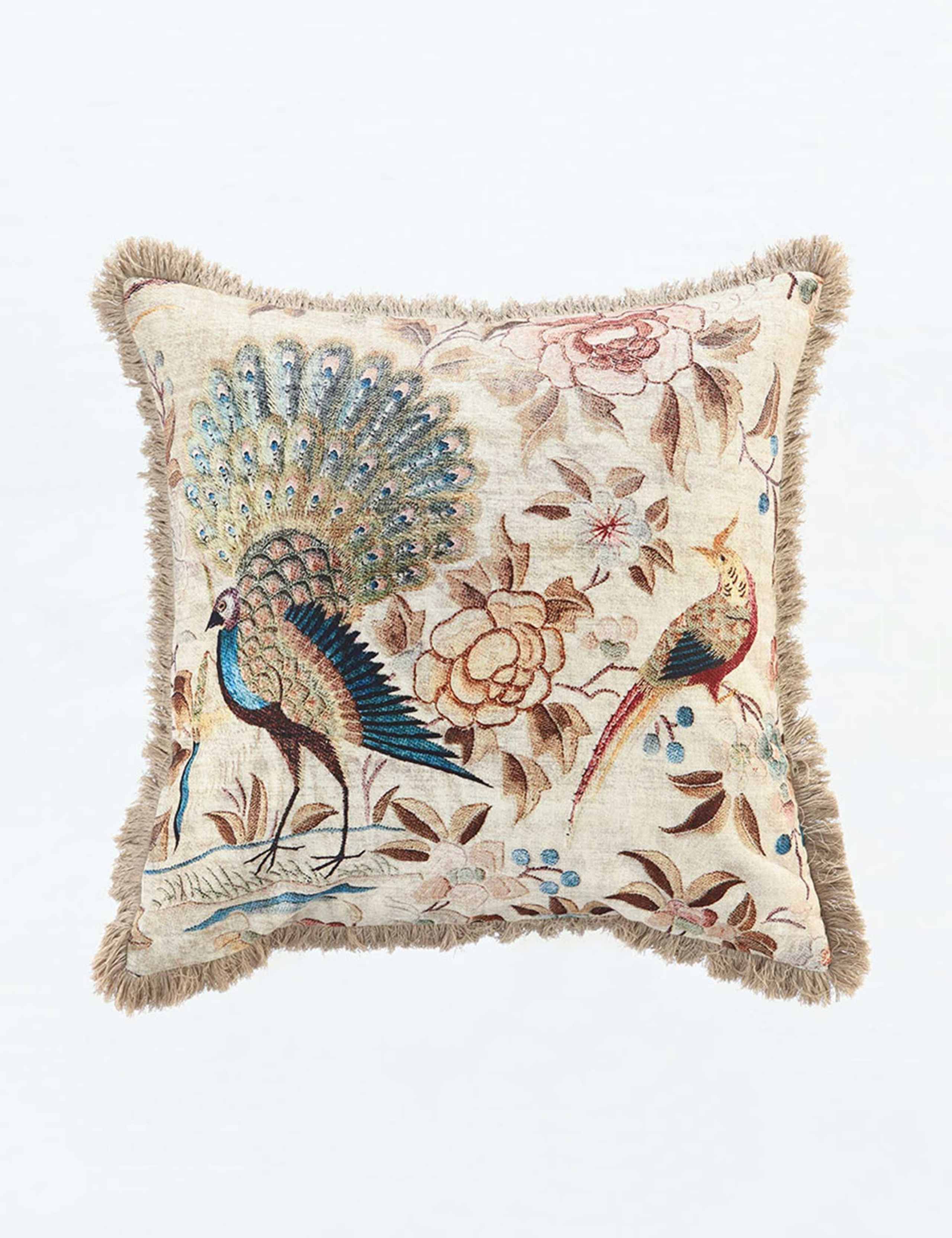 Pure Cotton Milan Fringed Cushion