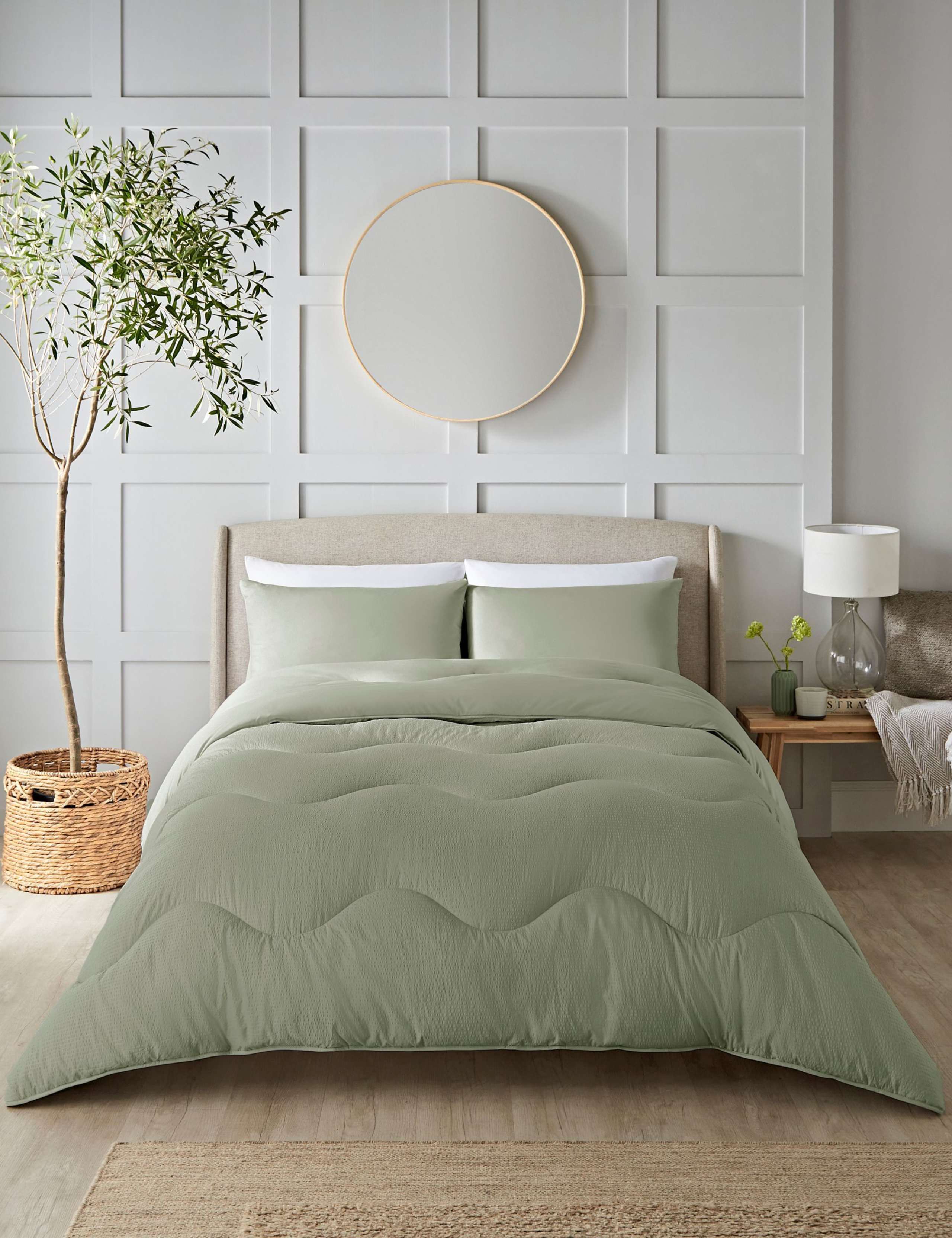 Seersucker 4.5 Tog Coverless Duvet Set