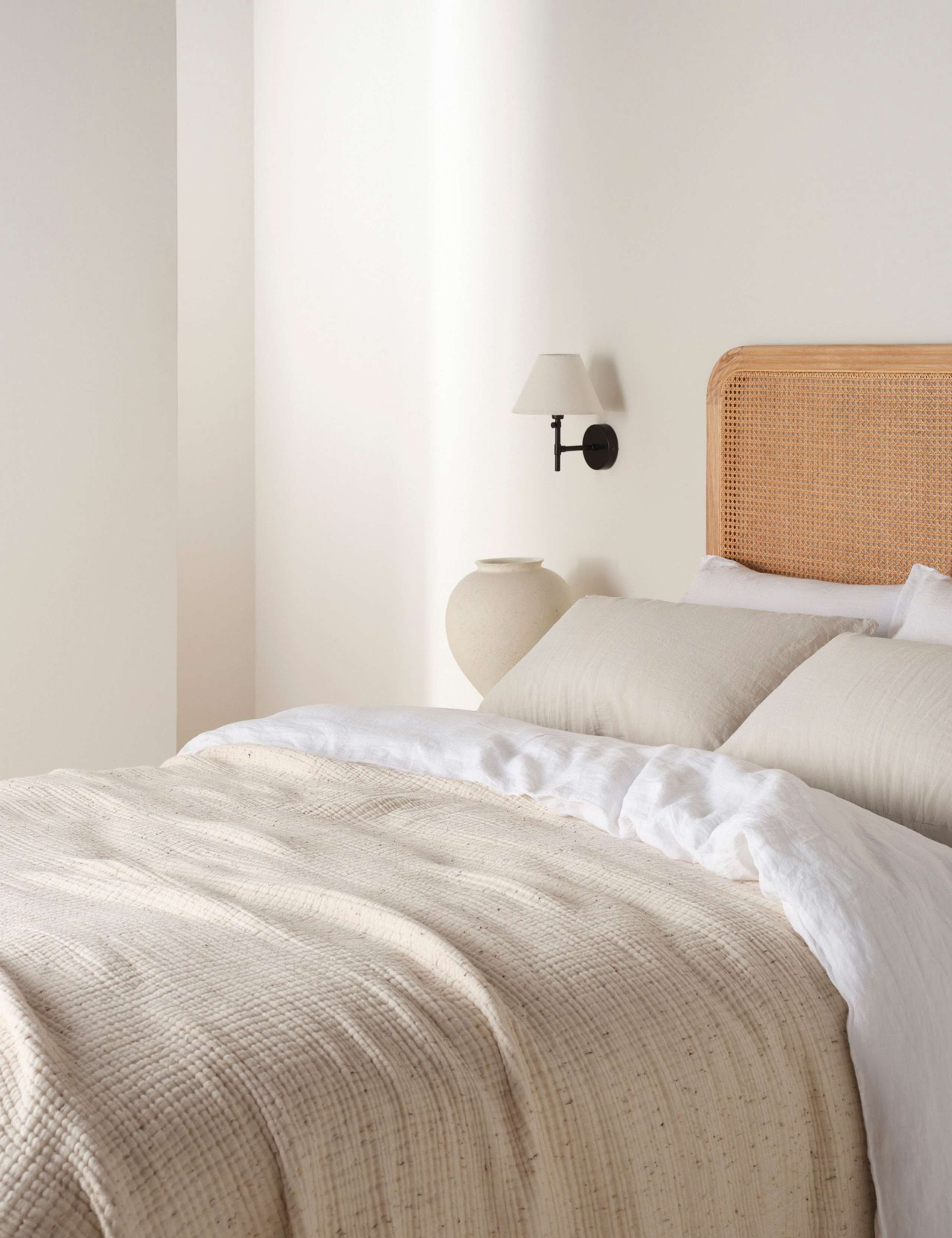 Pure Cotton Speckled Textured Throw